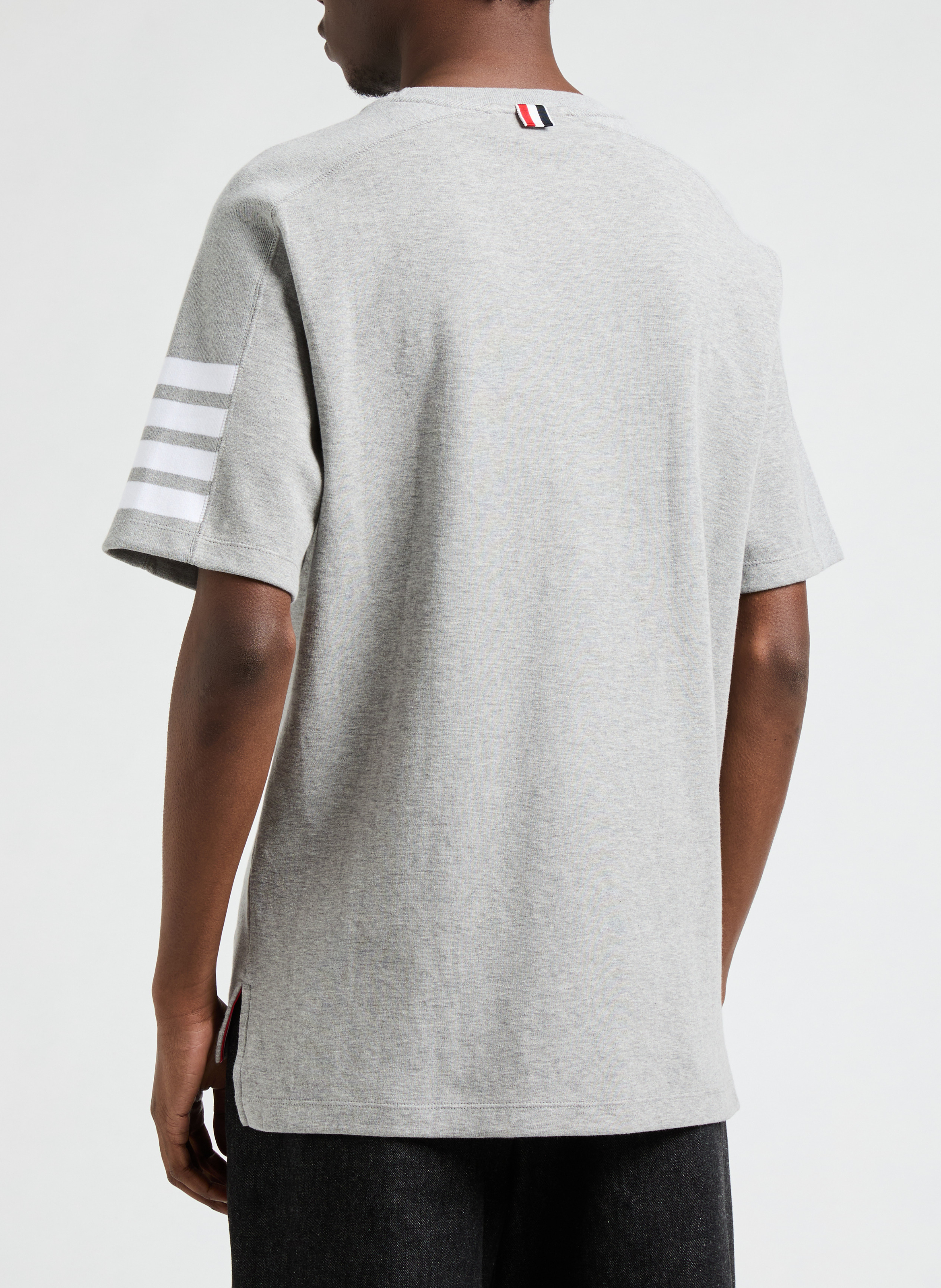 Maglietta con strisce THOM BROWNE Grigio