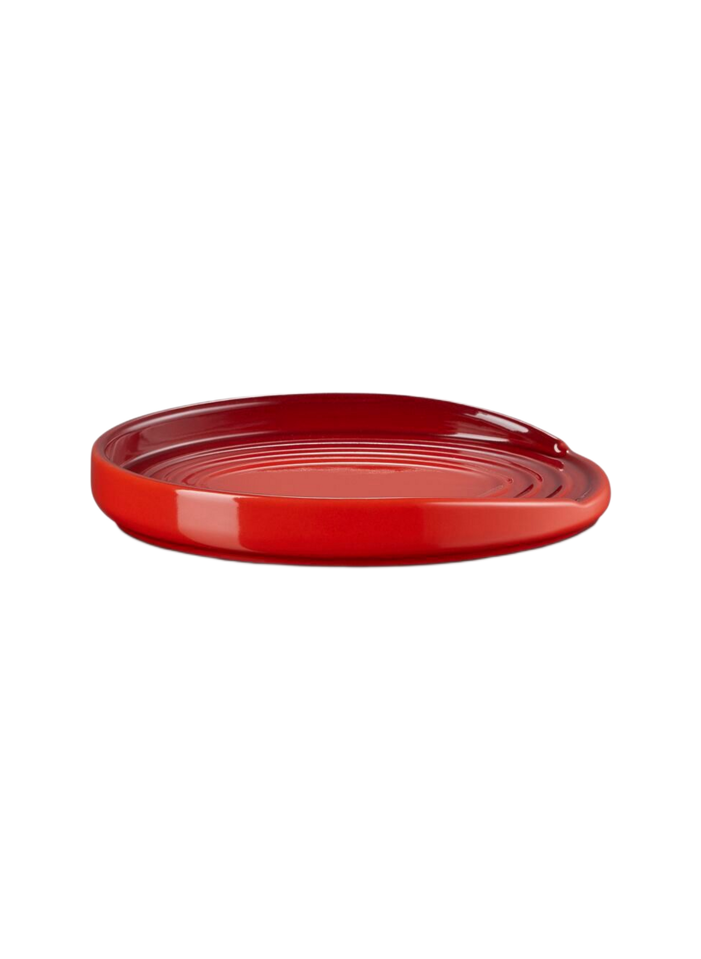 Löffelablage aus Keramik in ovaler Form | Rot LE CREUSET Haus