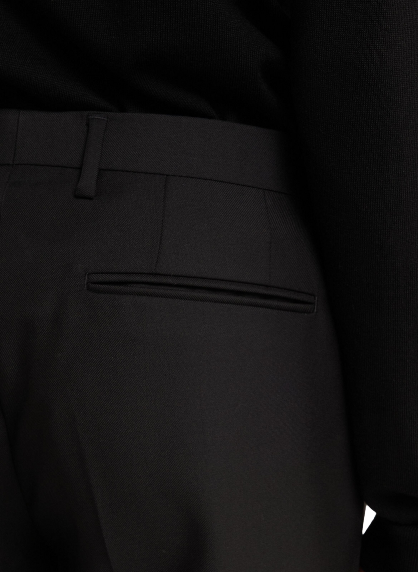 Wool tailored trousers SAISON 1865 Black