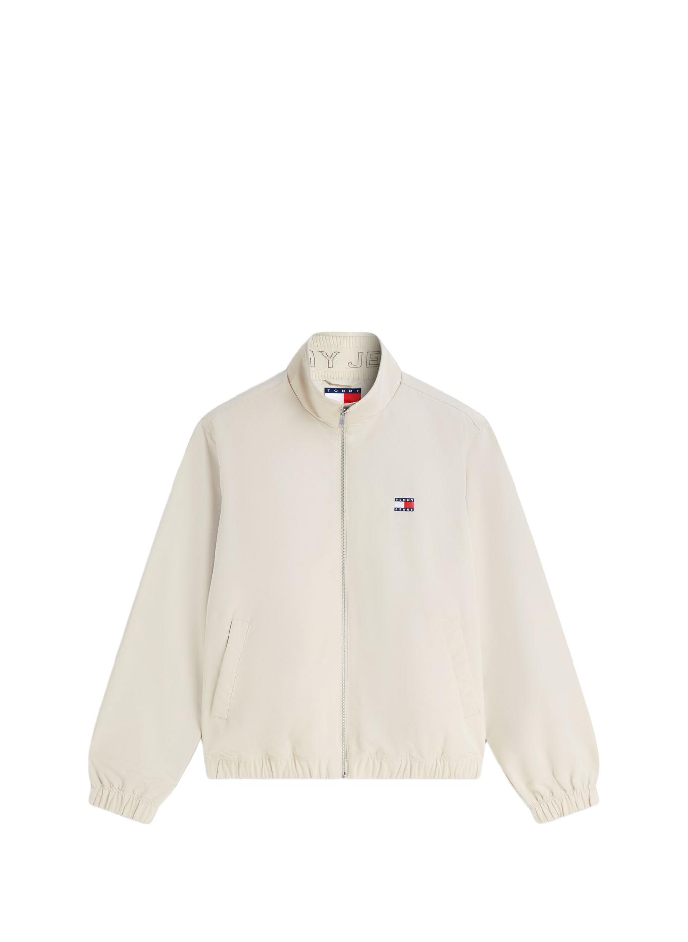 Straight jacket with high collar TOMMY HILFIGER Beige