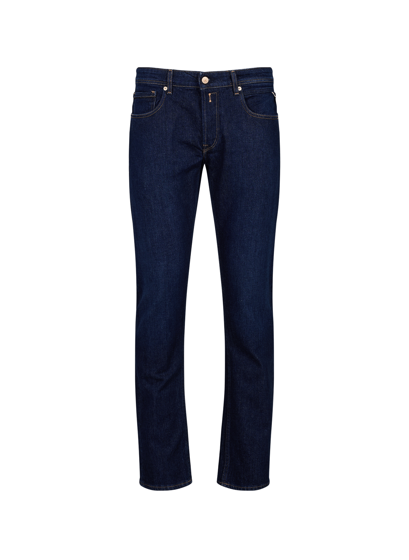 Straight leg mid-rise jeans in blended cotton REPLAY Blue