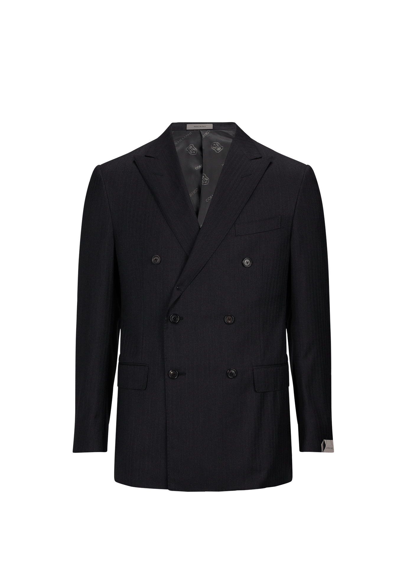Costume 2 pièces en laine vierge CORNELIANI Gris