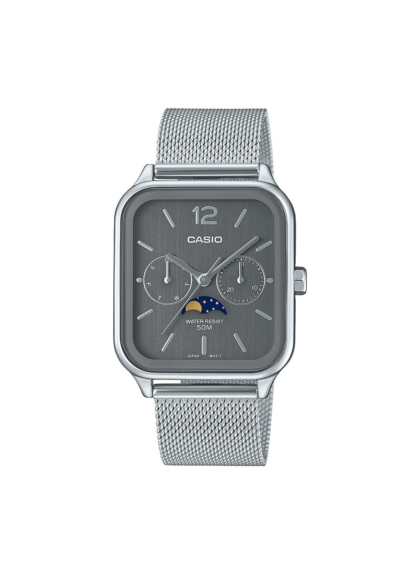Quarz-Uhr Casio Vintage aus Edelstahl CASIO Grau