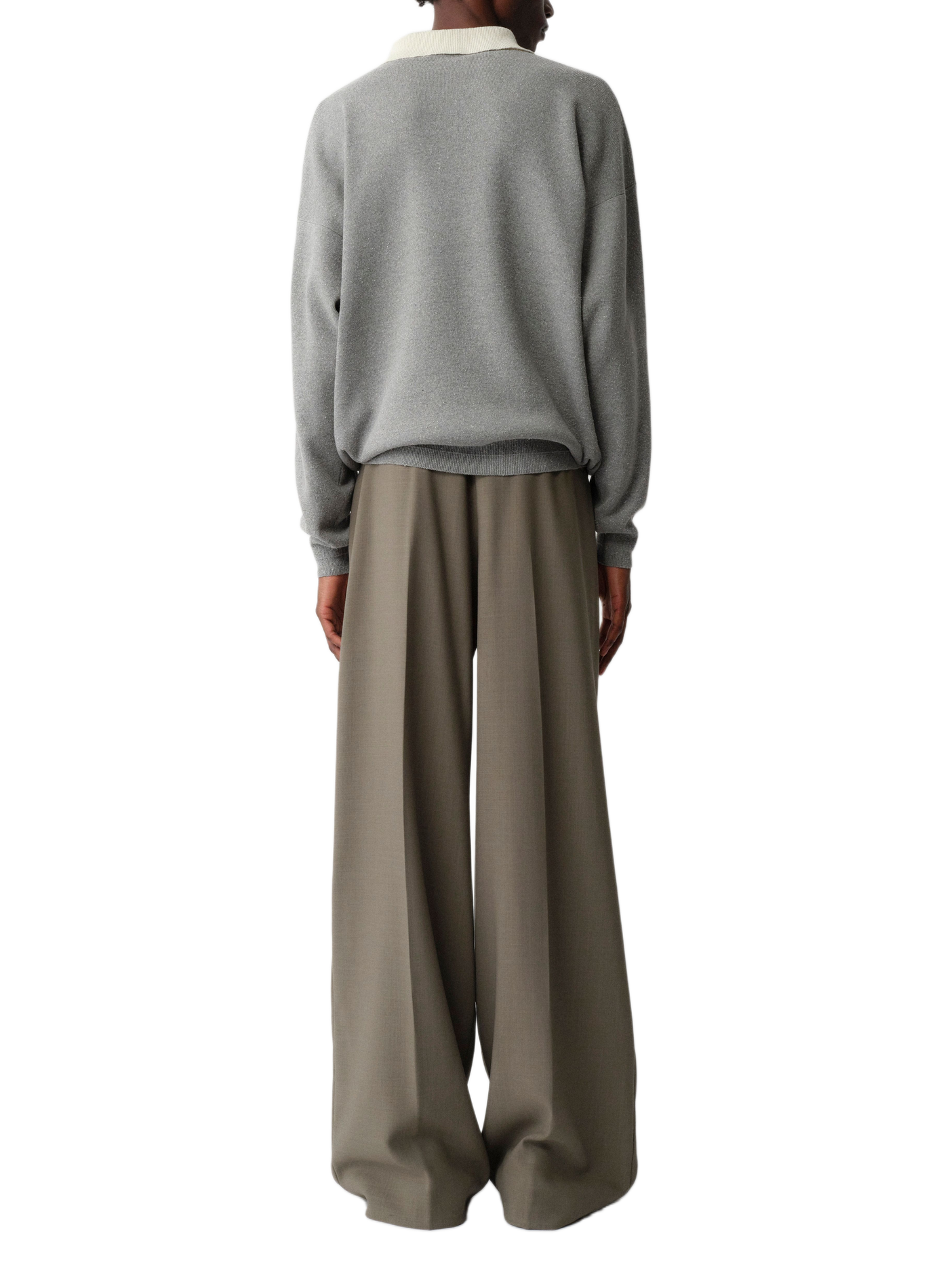Silk oversize Desmond sweater CALVIN KLEIN COLLECTION Grey