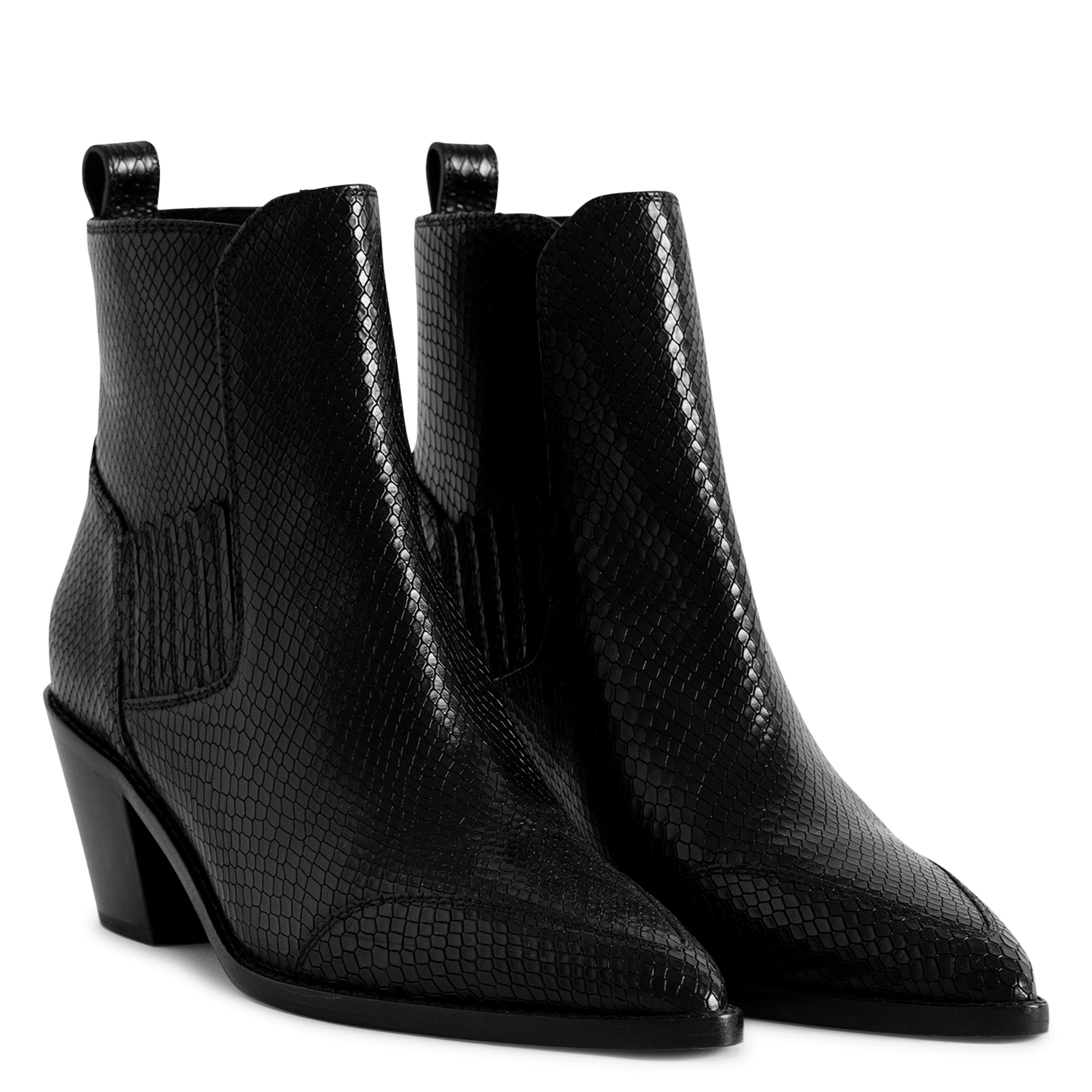 Leren enkellaarzen Tyler ZADIG&VOLTAIRE Zwart