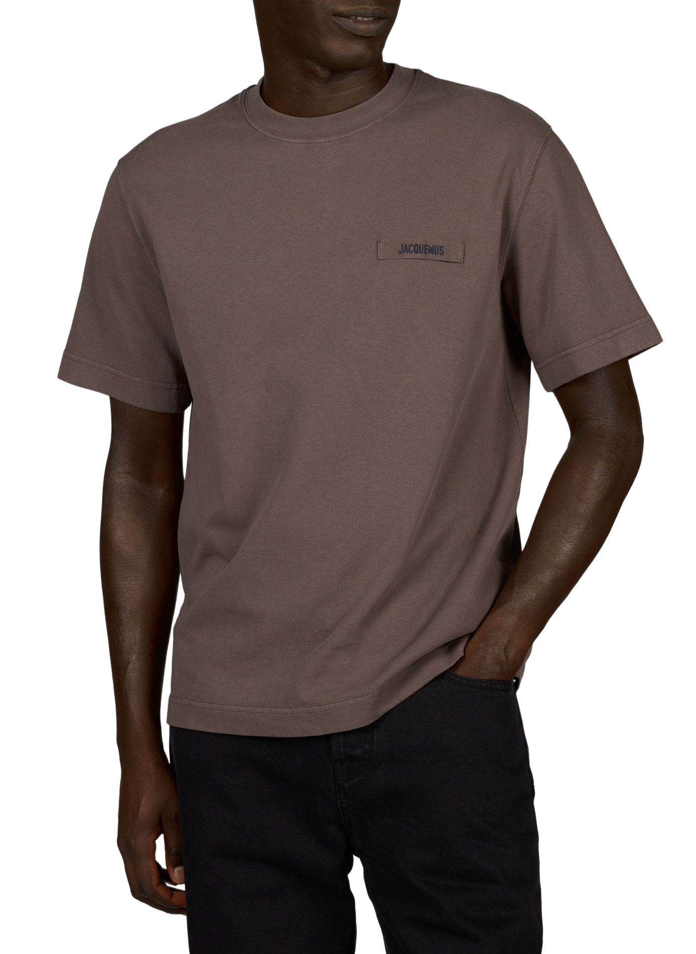 Camiseta recta de algodón JACQUEMUS Marrón