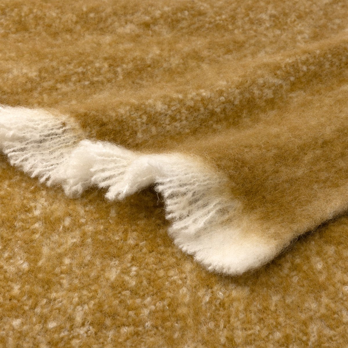 Plaid en mohair, nimbus DESFORGES Marron