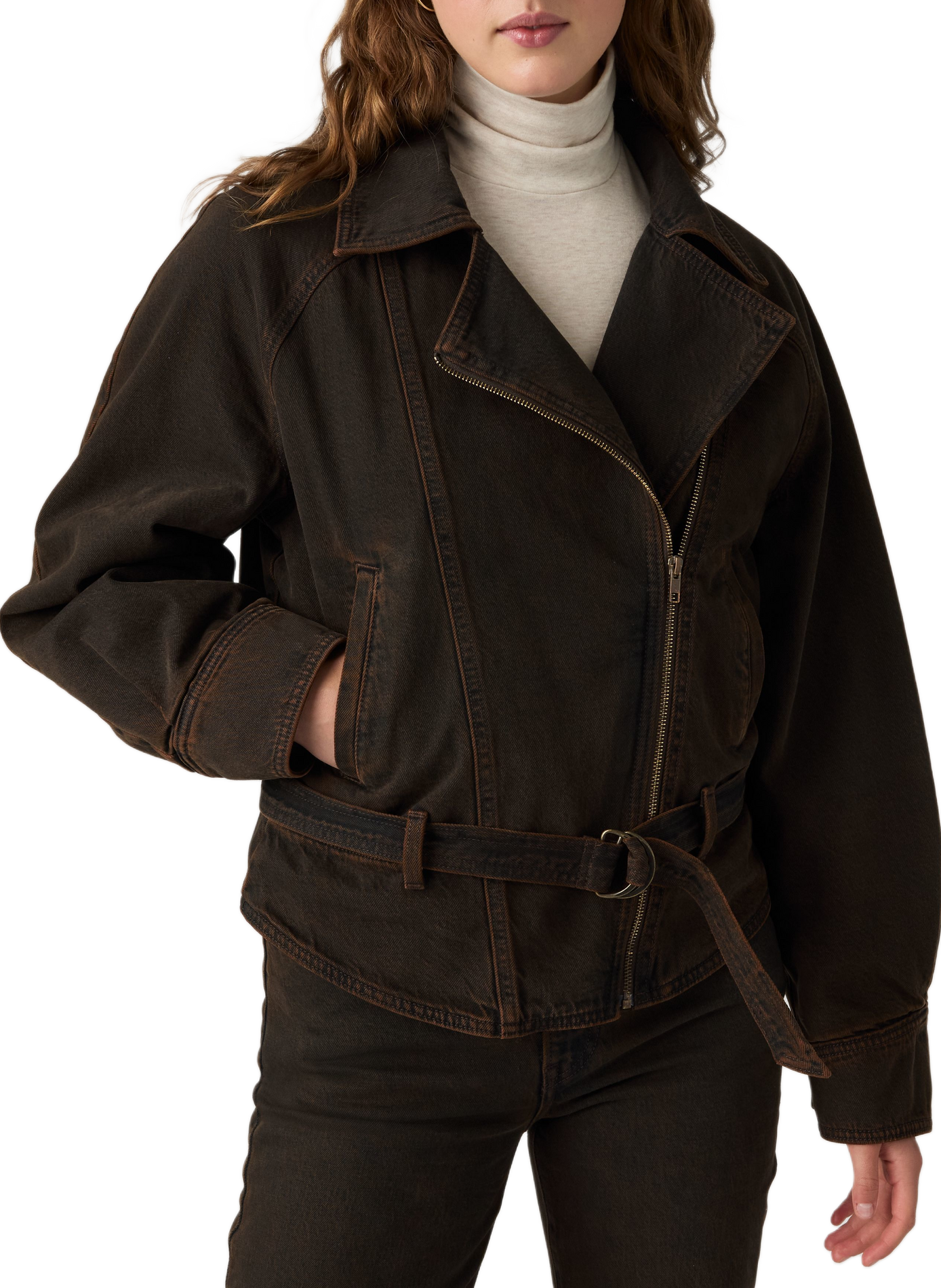 Blazer mit Revers aus Baumwolle LEVI'S Braun