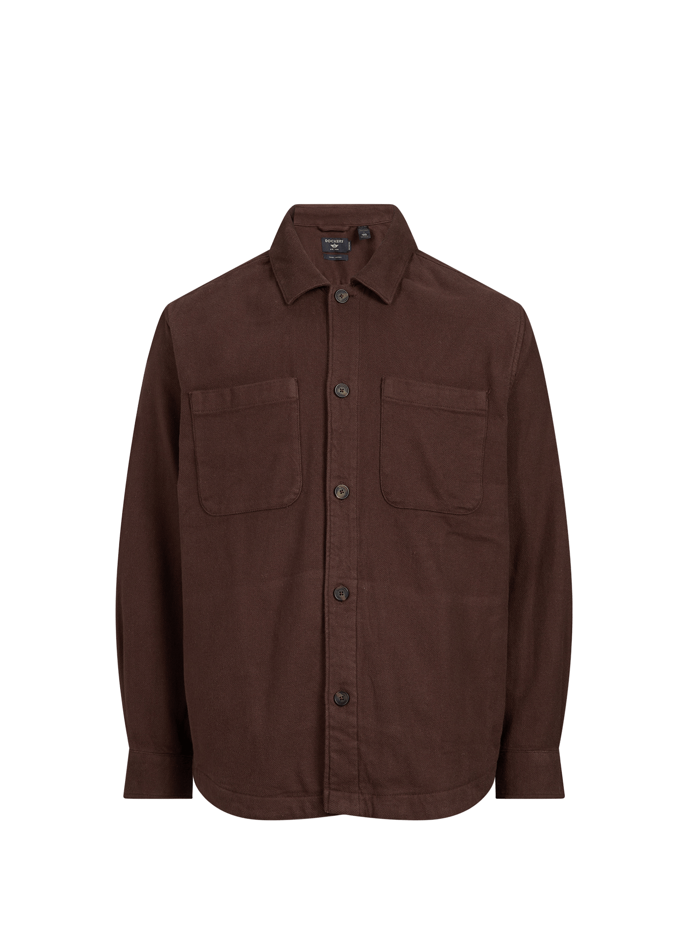 Gestreiftes Baumwollhemd DOCKERS Braun