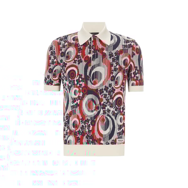 Polo en soie et coton