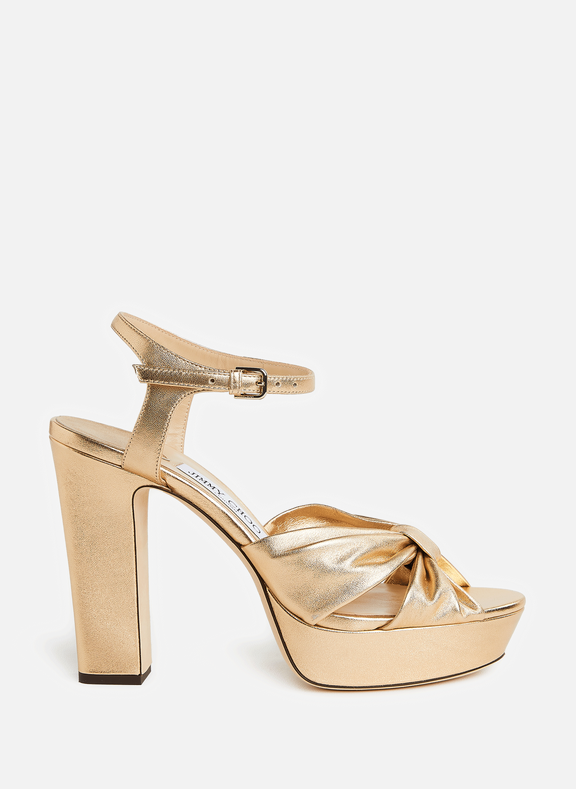 JIMMY CHOO Heloise heeled sandals  Golden