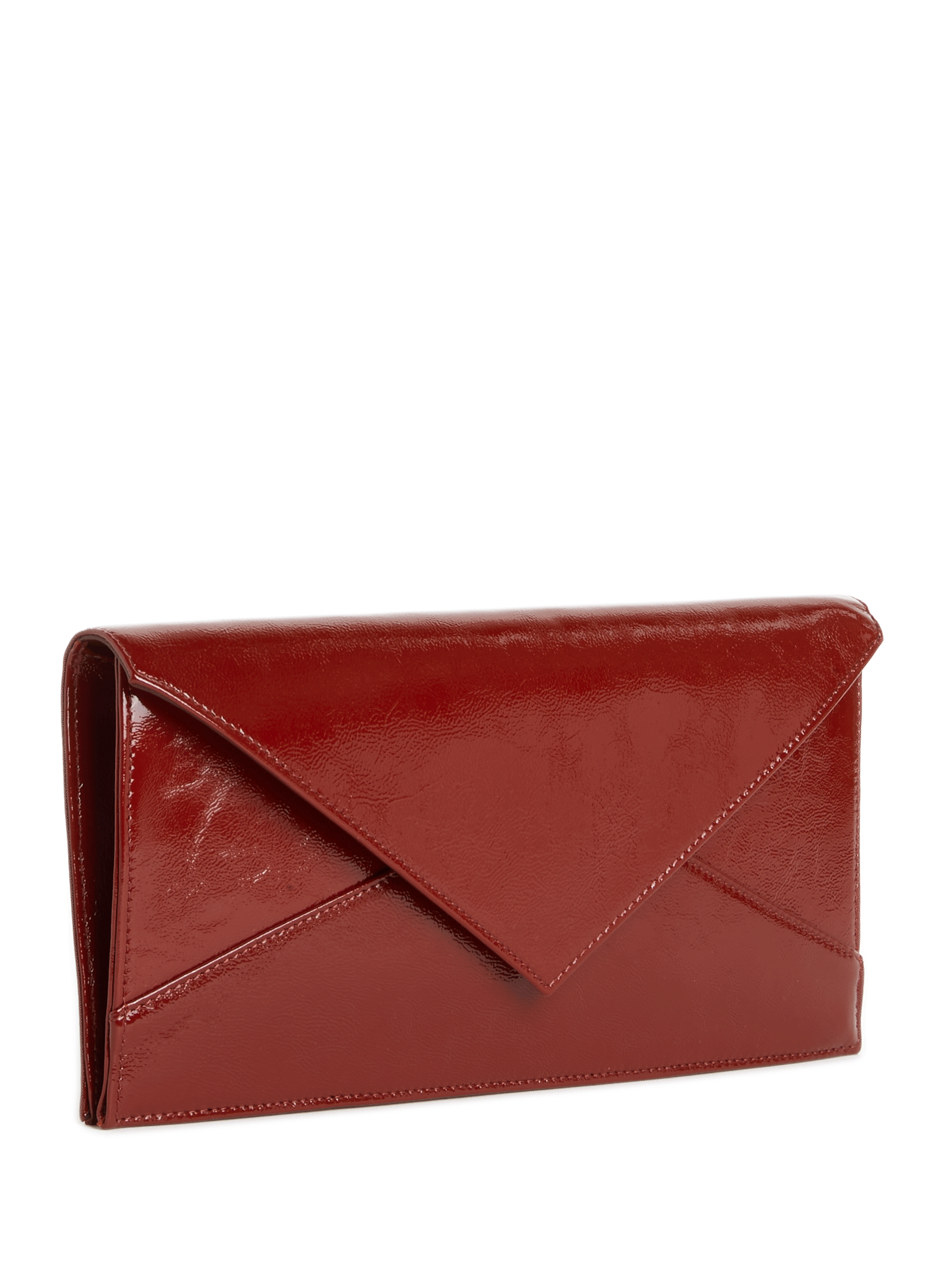 Pochette verni en cuir SAISON 1865 Rouge
