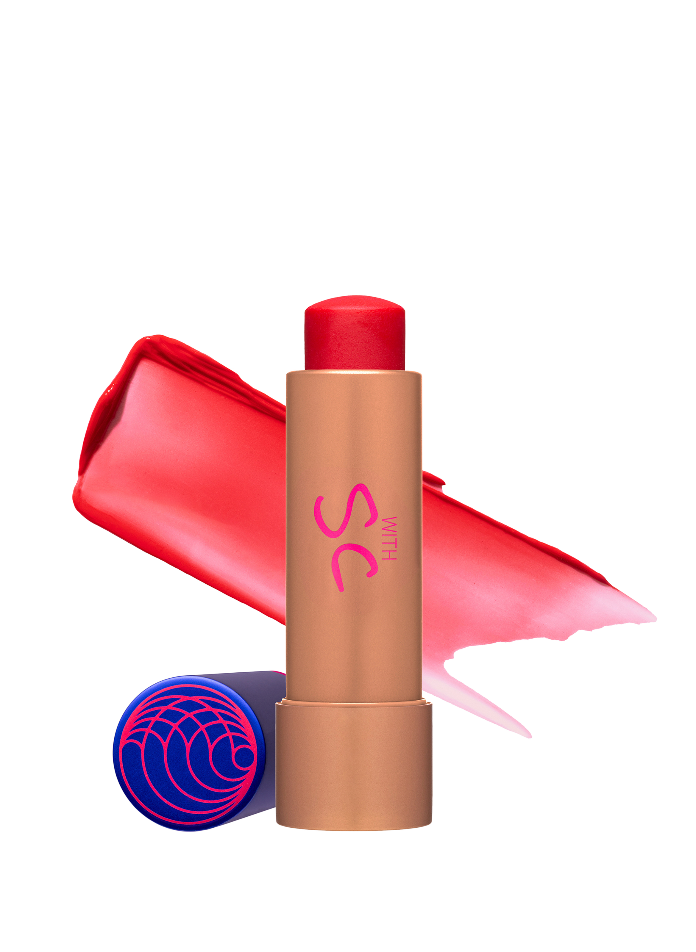 The Tinted Balm Shade 2 AUGUSTINUS BADER A bright red coral