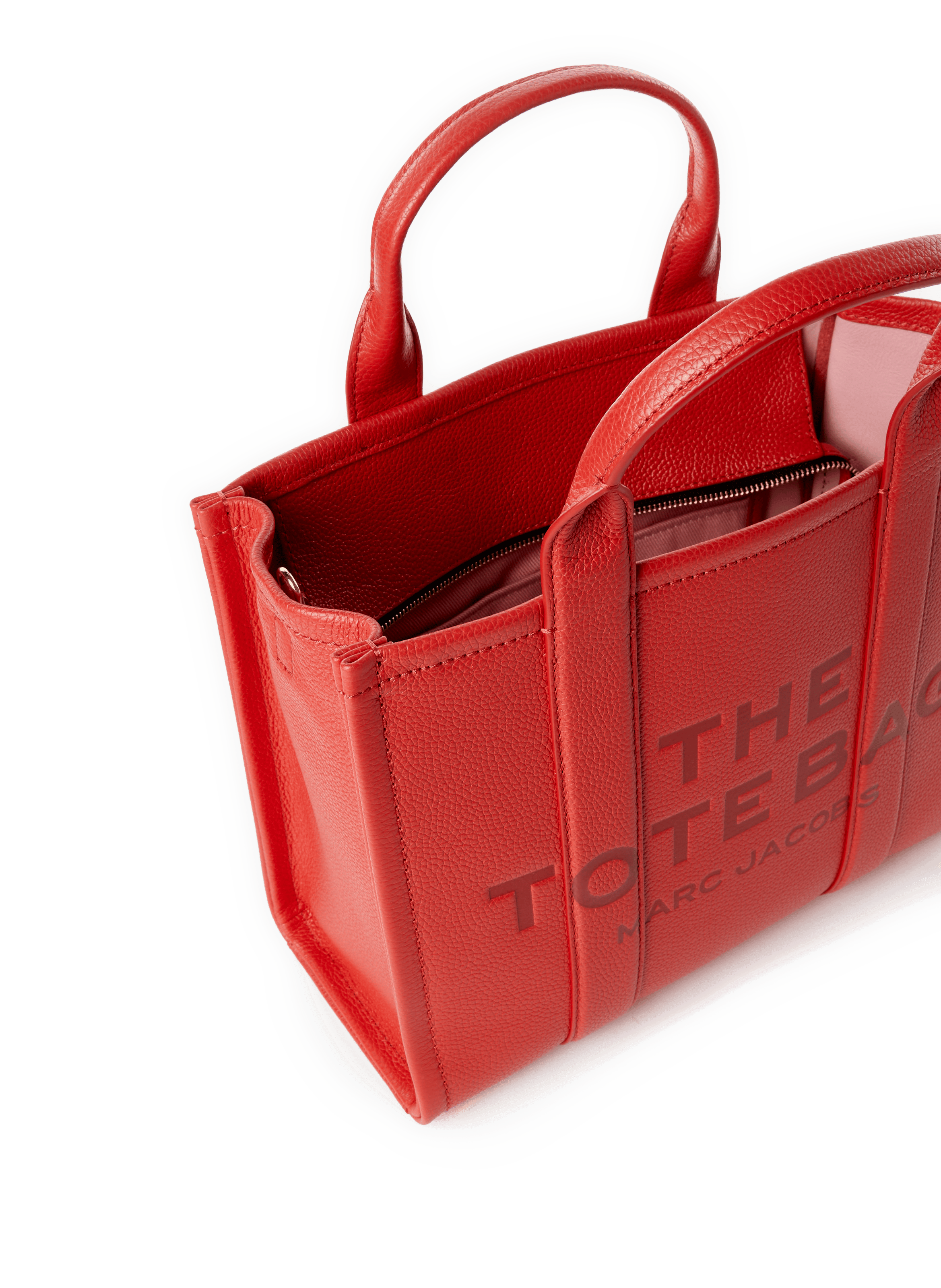 The medium Tote leather bag MARC JACOBS Red
