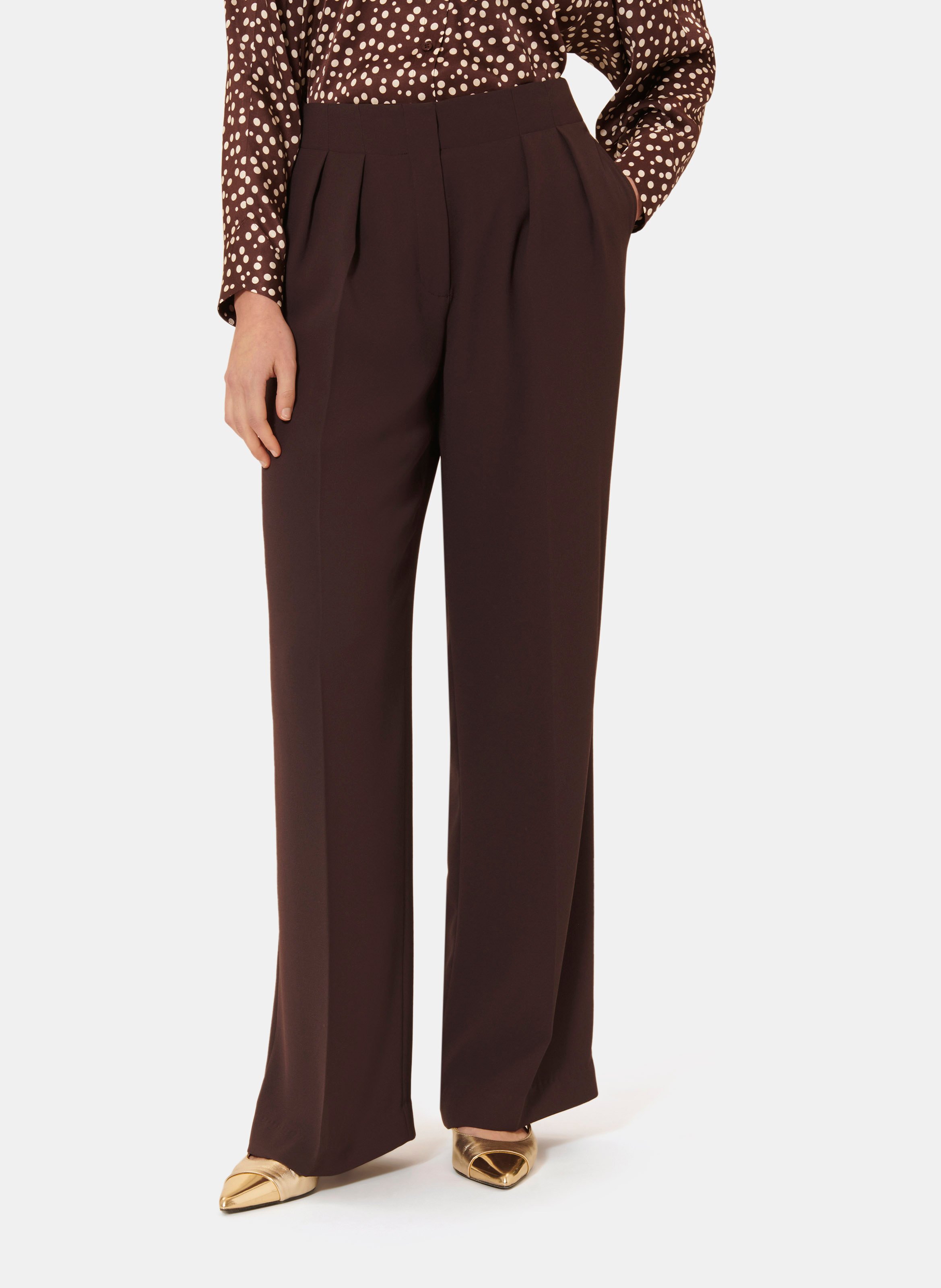 Pantalon parigi TARA JARMON Marron