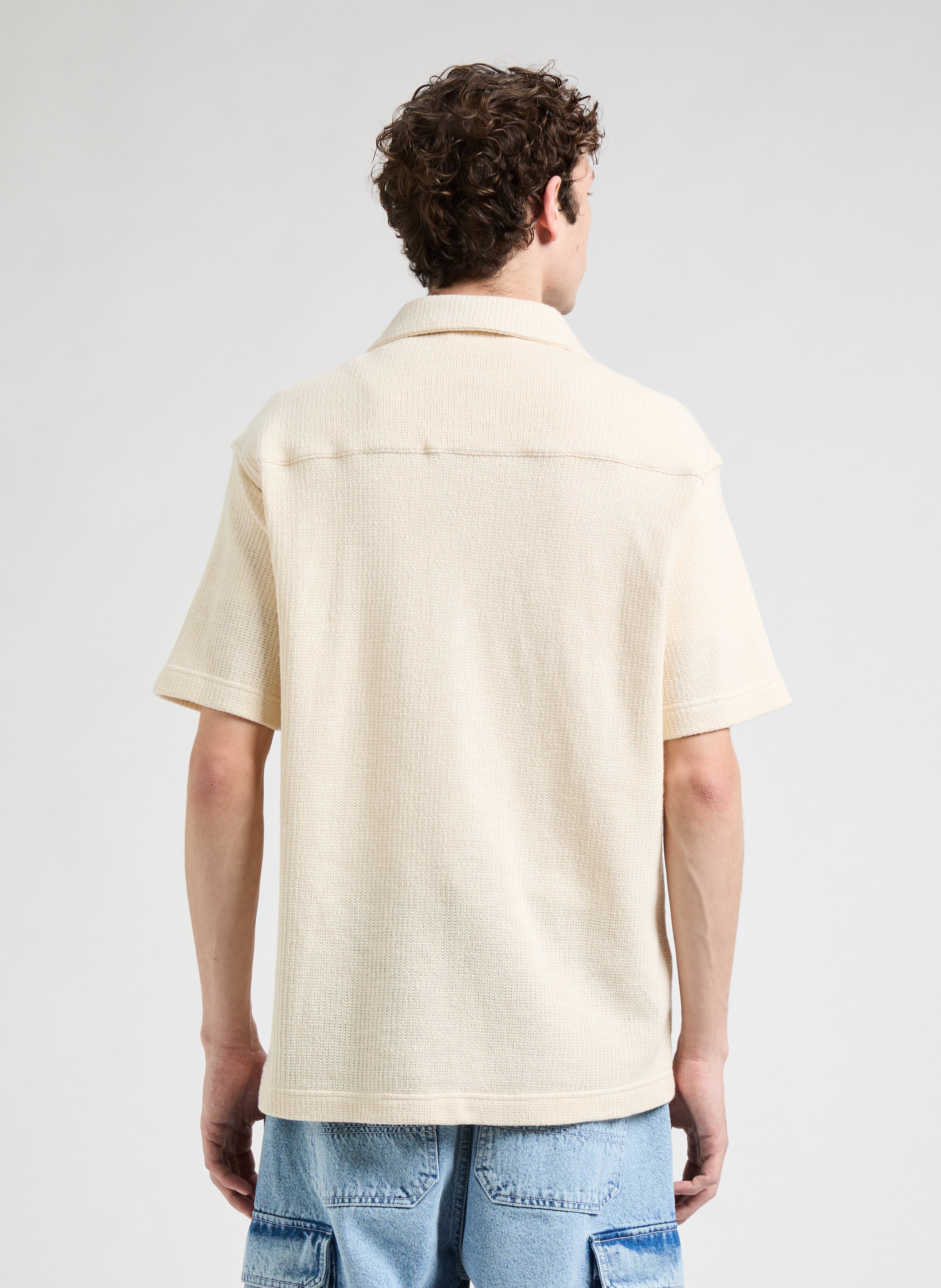 Cotton eyelet shirt SAISON 1865 Beige