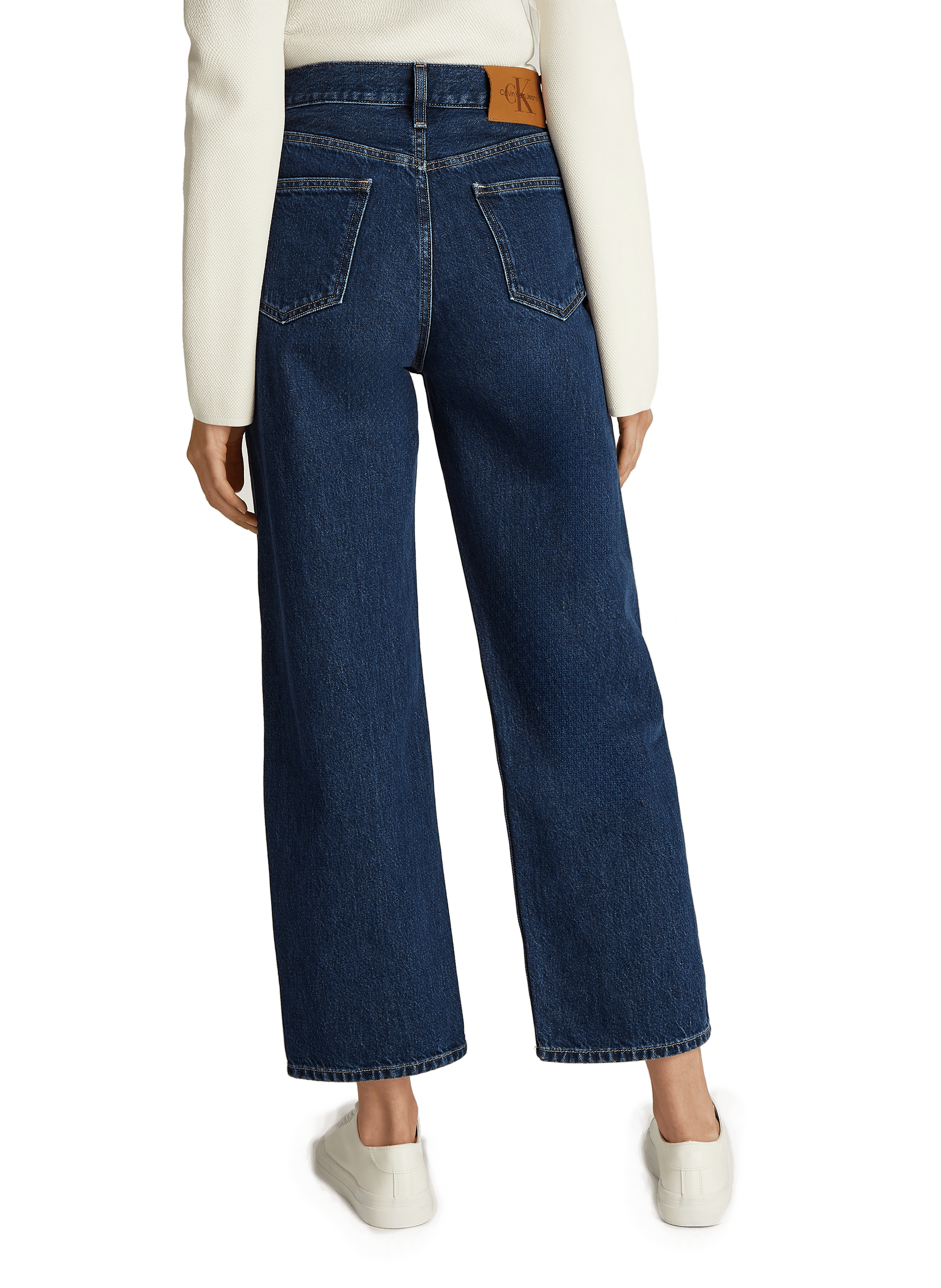 Straight leg cotton jeans CALVIN KLEIN Blue