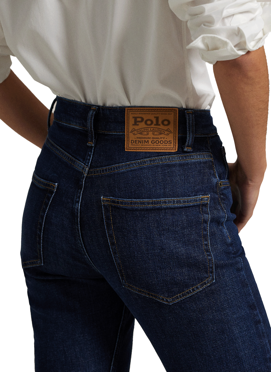 High-waisted straight-leg jeans POLO RALPH LAUREN Blue