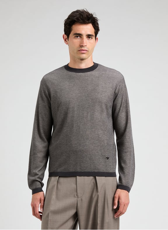 Pull en maille Noir by EMPORIO ARMANI EMPORIO ARMANI Pull en maille Noir