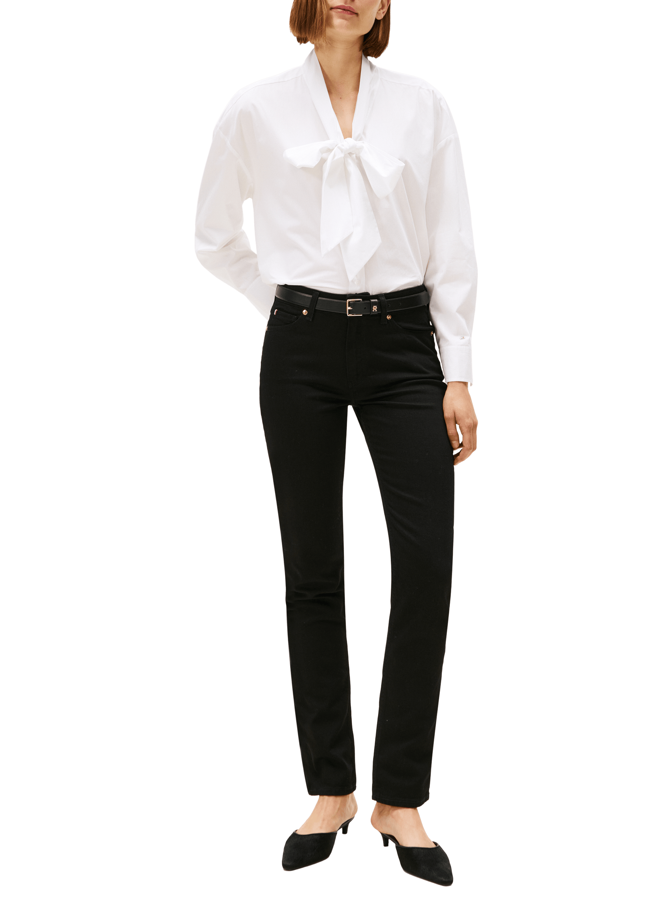 Jean slim taille mi-haute TOMMY HILFIGER Noir