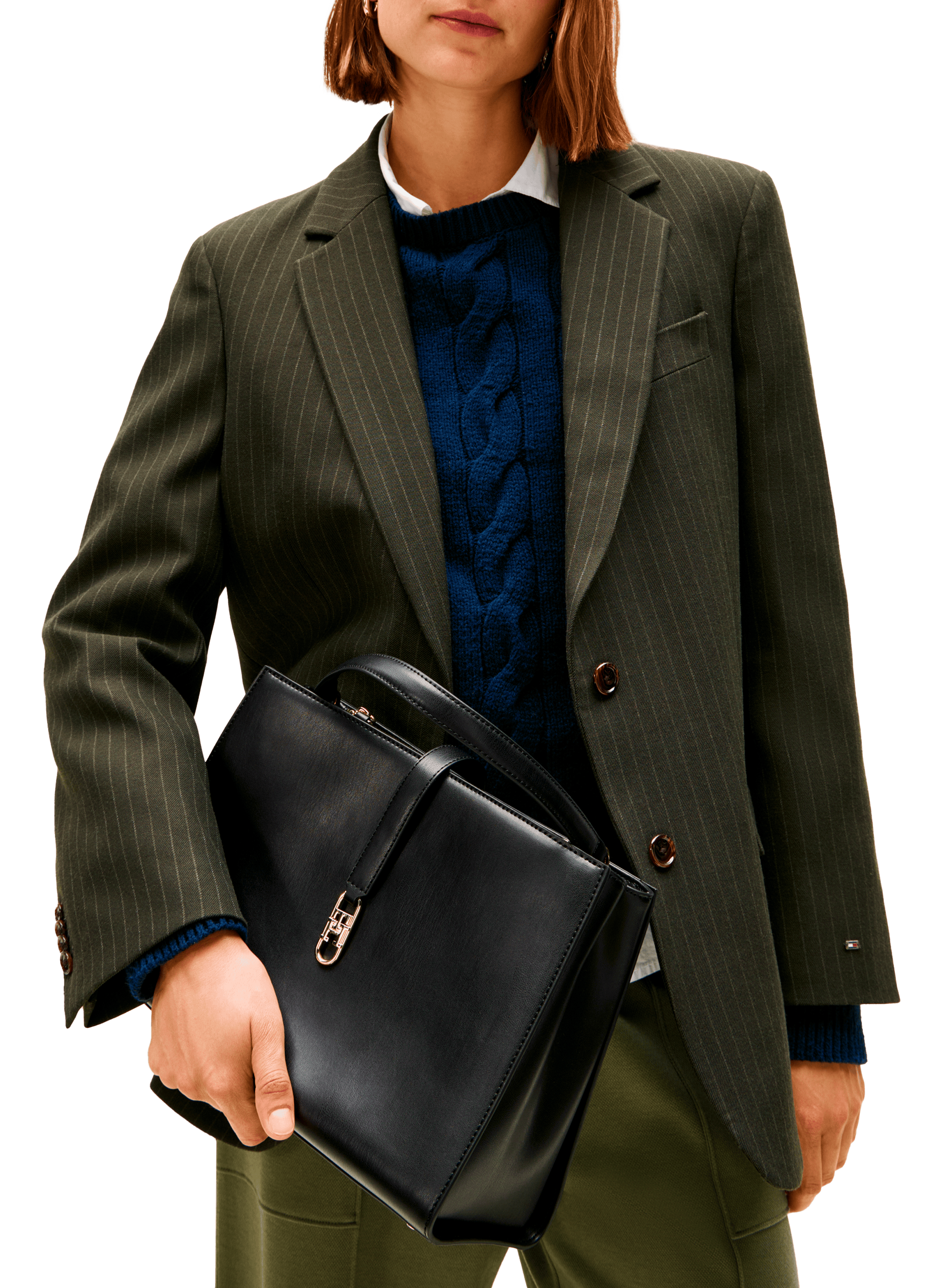 Sac à main uni TOMMY HILFIGER Noir