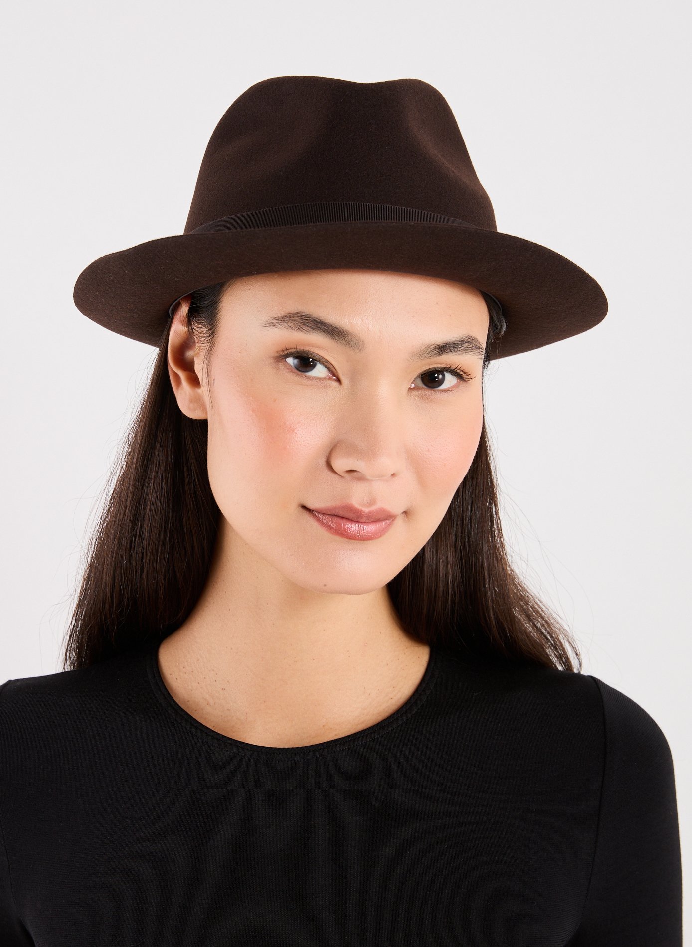 Wool Trilby Hat DORIA 1905 Brown
