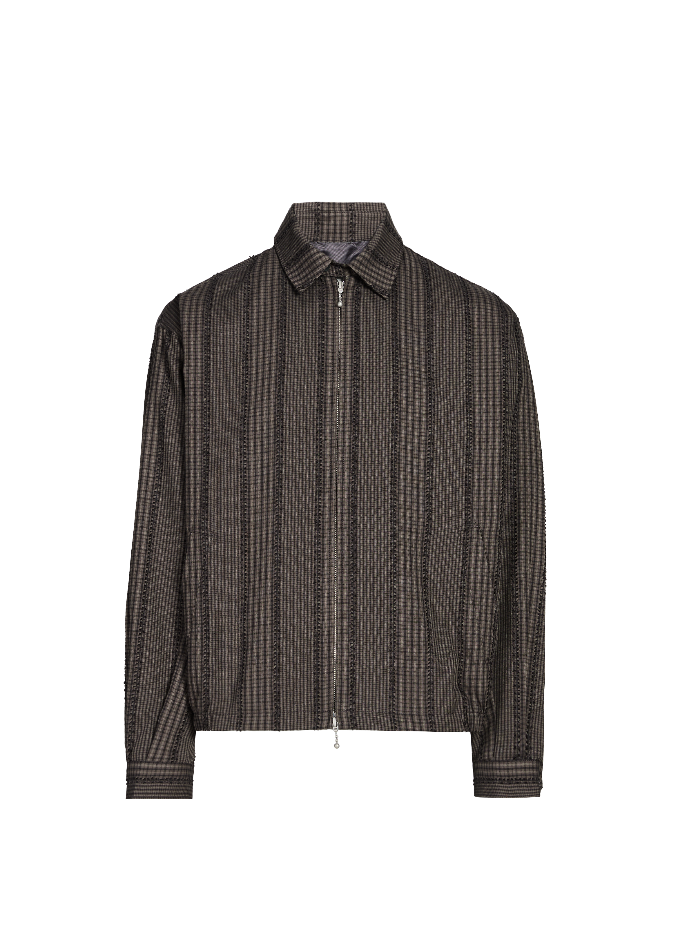 Veste rayée en coton mélangée MERELY MADE Gris