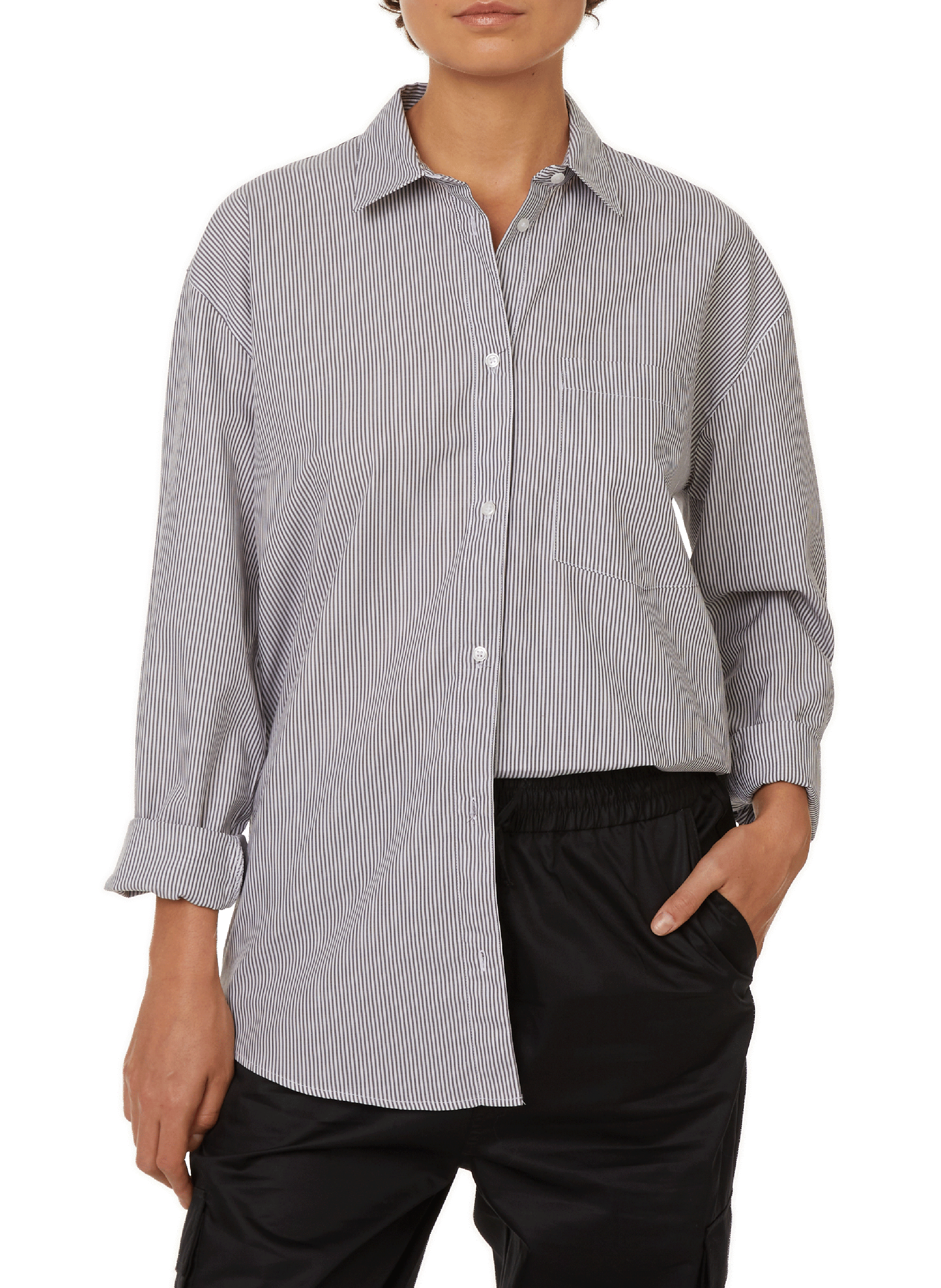 SAISON 1865 Striped cotton shirt Multicolour