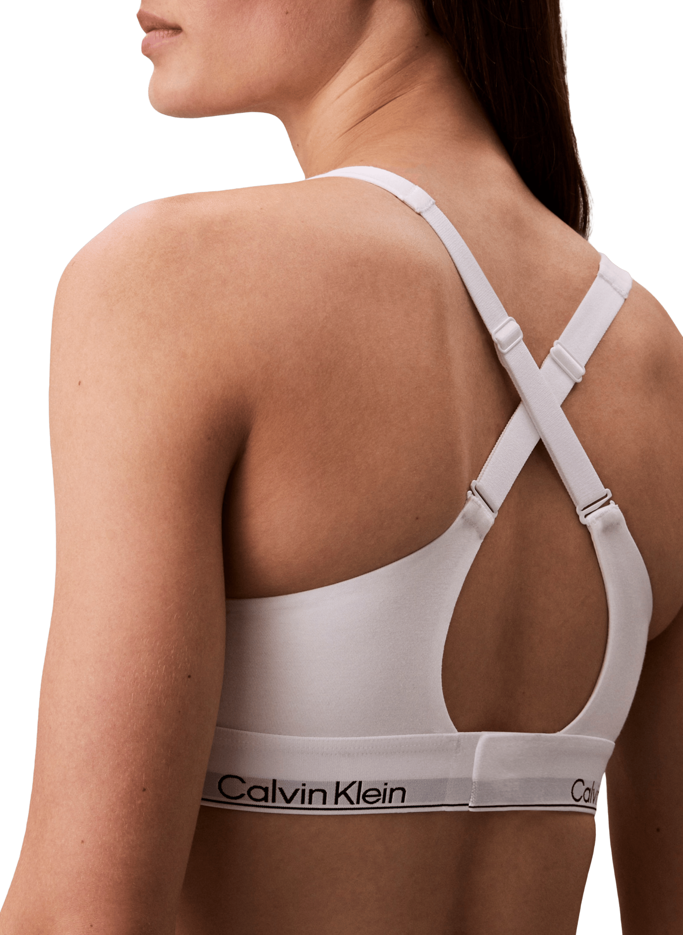 Brassière en coton mélangé CALVIN KLEIN Blanc