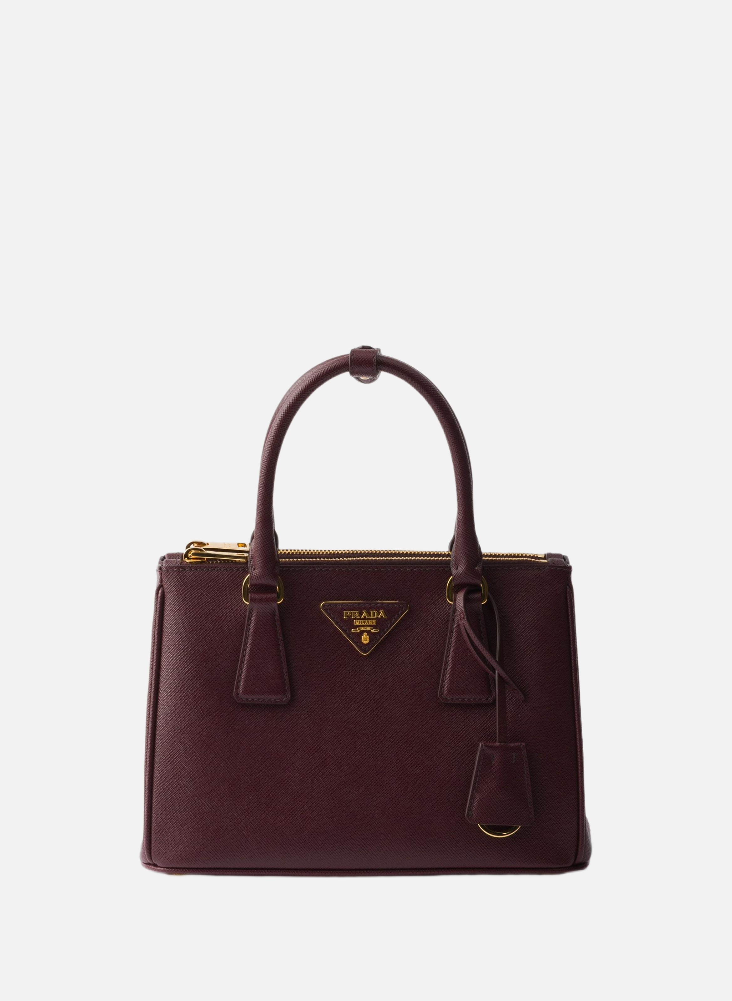 Petit sac prada galleria en cuir saffiano PRADA Rouge