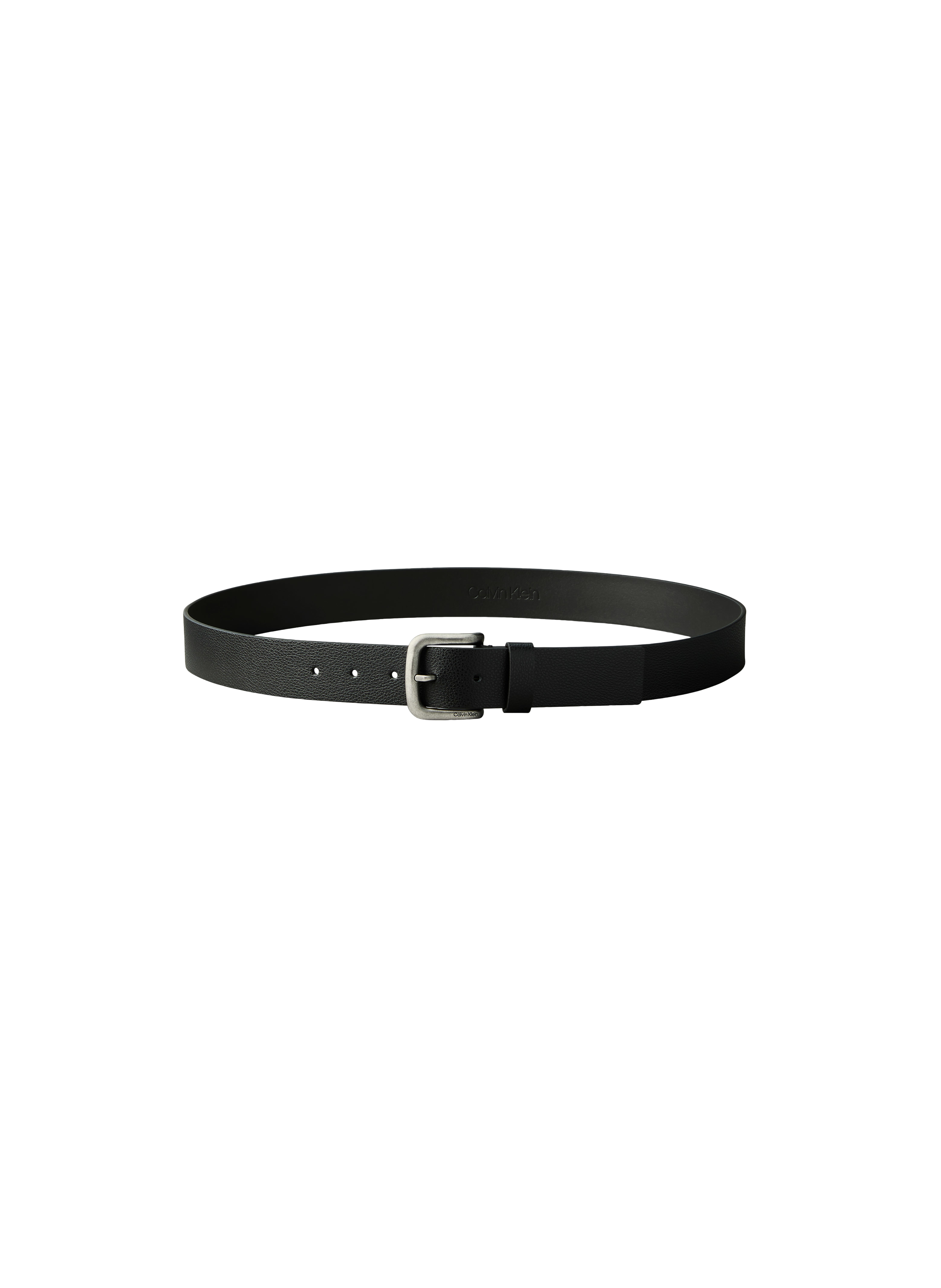 Coffret ceinture en cuir avec deux boucles CALVIN KLEIN Noir