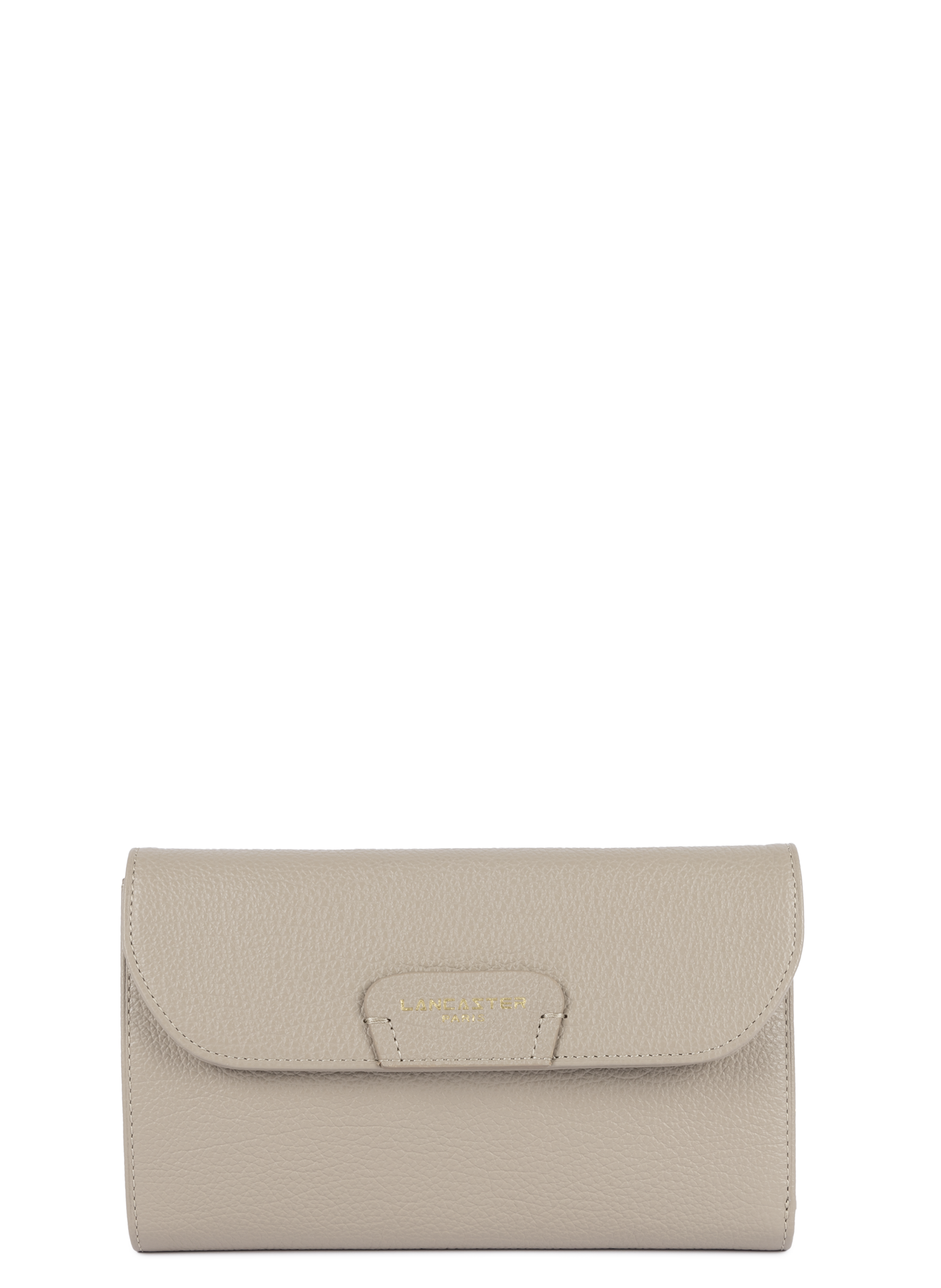 LANCASTER Back to back organizer wallet - Dune Grey