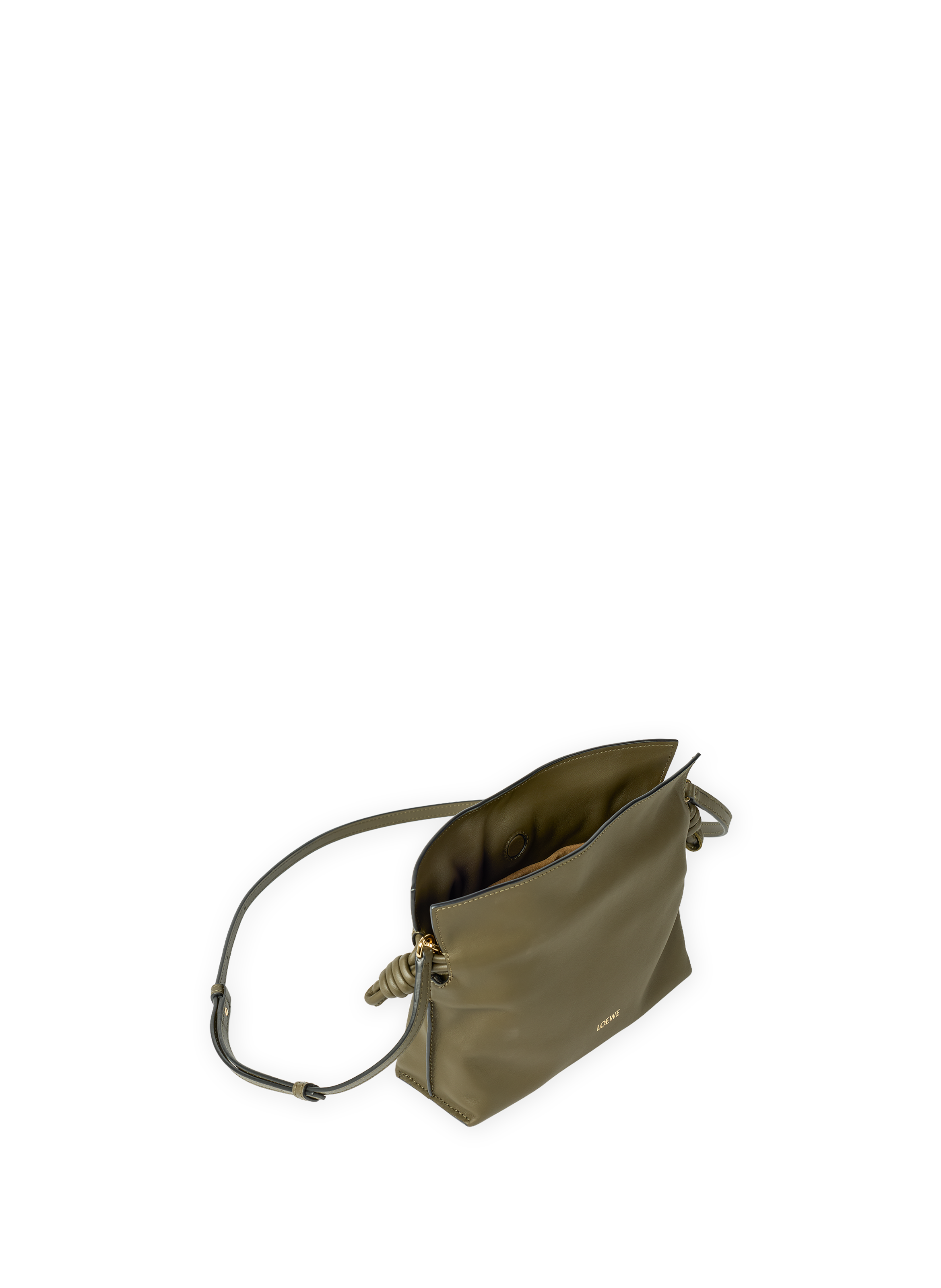 Mini Flamenco clutch in nappa calf leather LOEWE Khaki