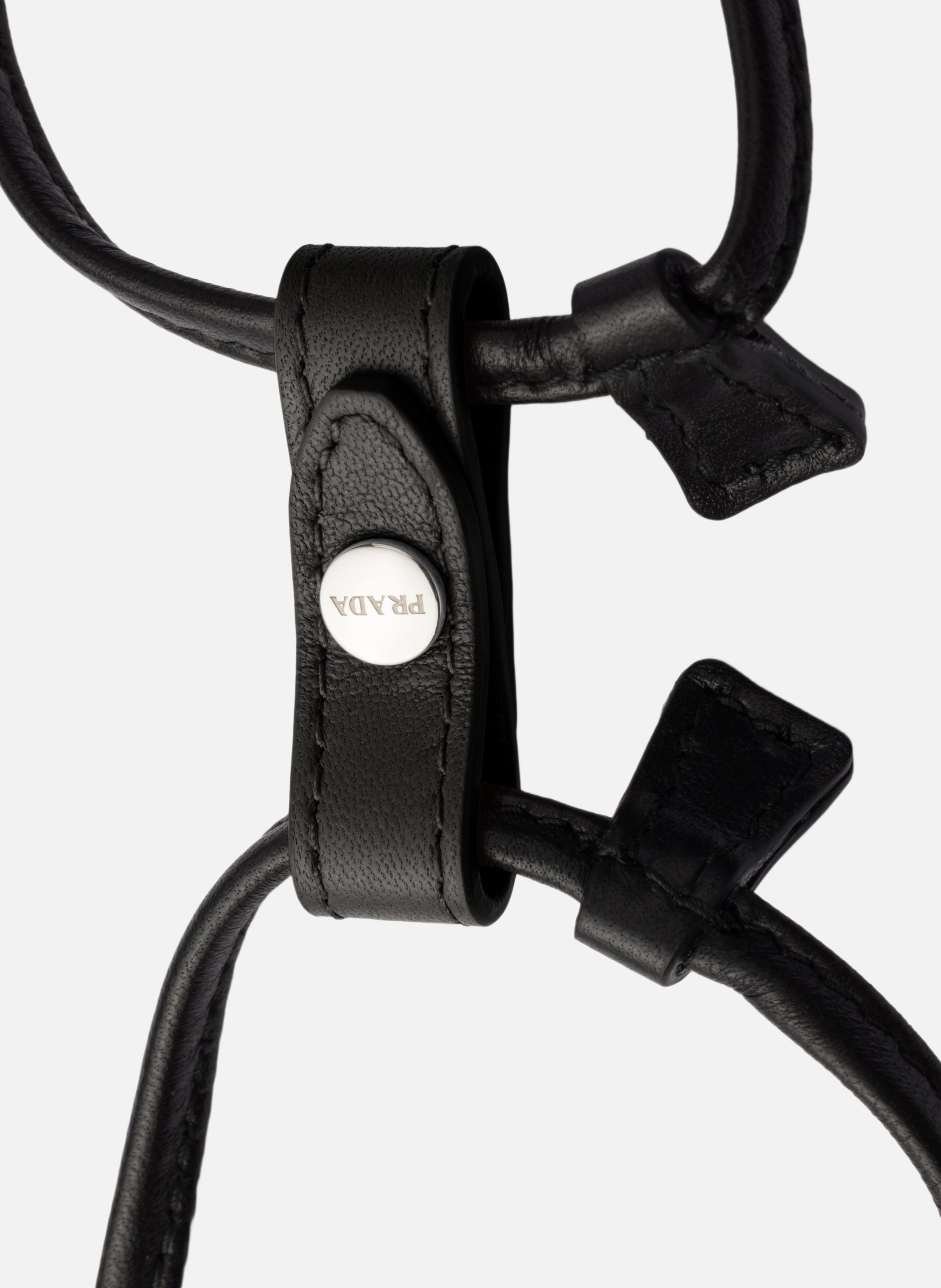 Pochette prada wish en duchesse de soie PRADA Noir