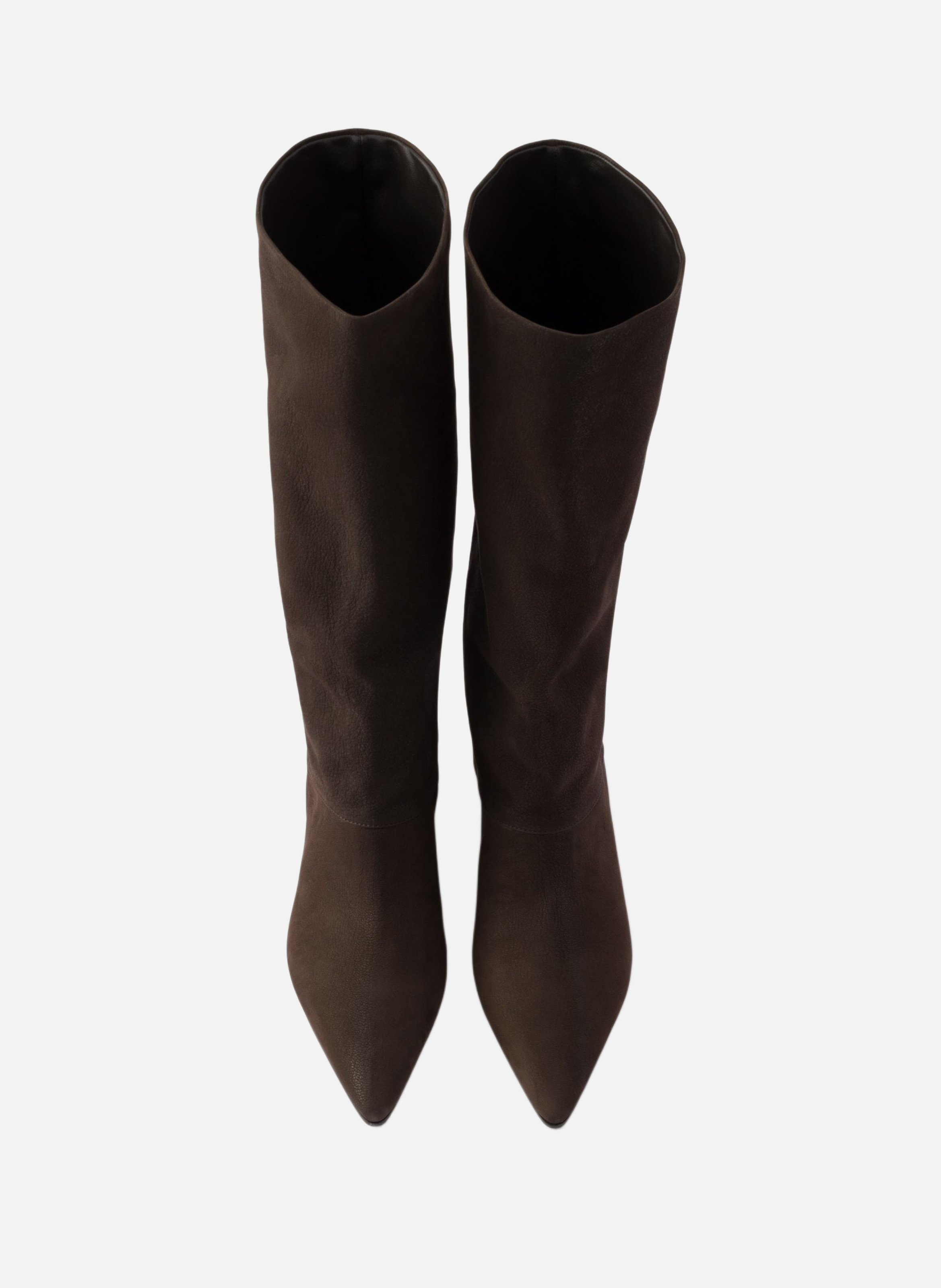 Bottes en cuir PRADA Marron