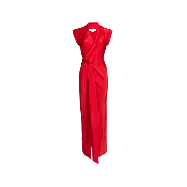 Robe longue cintrée en soie Robe longue cintrée en soie