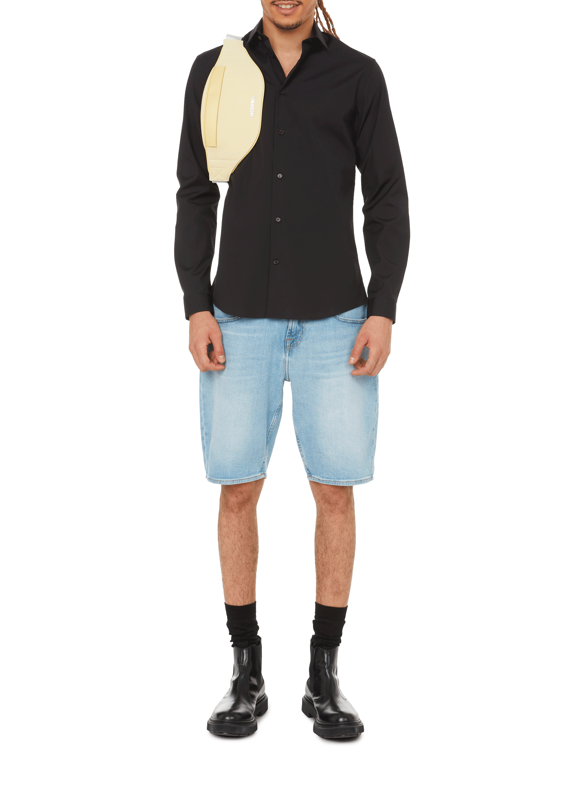 Cotton poplin shirt AU PRINTEMPS PARIS Black