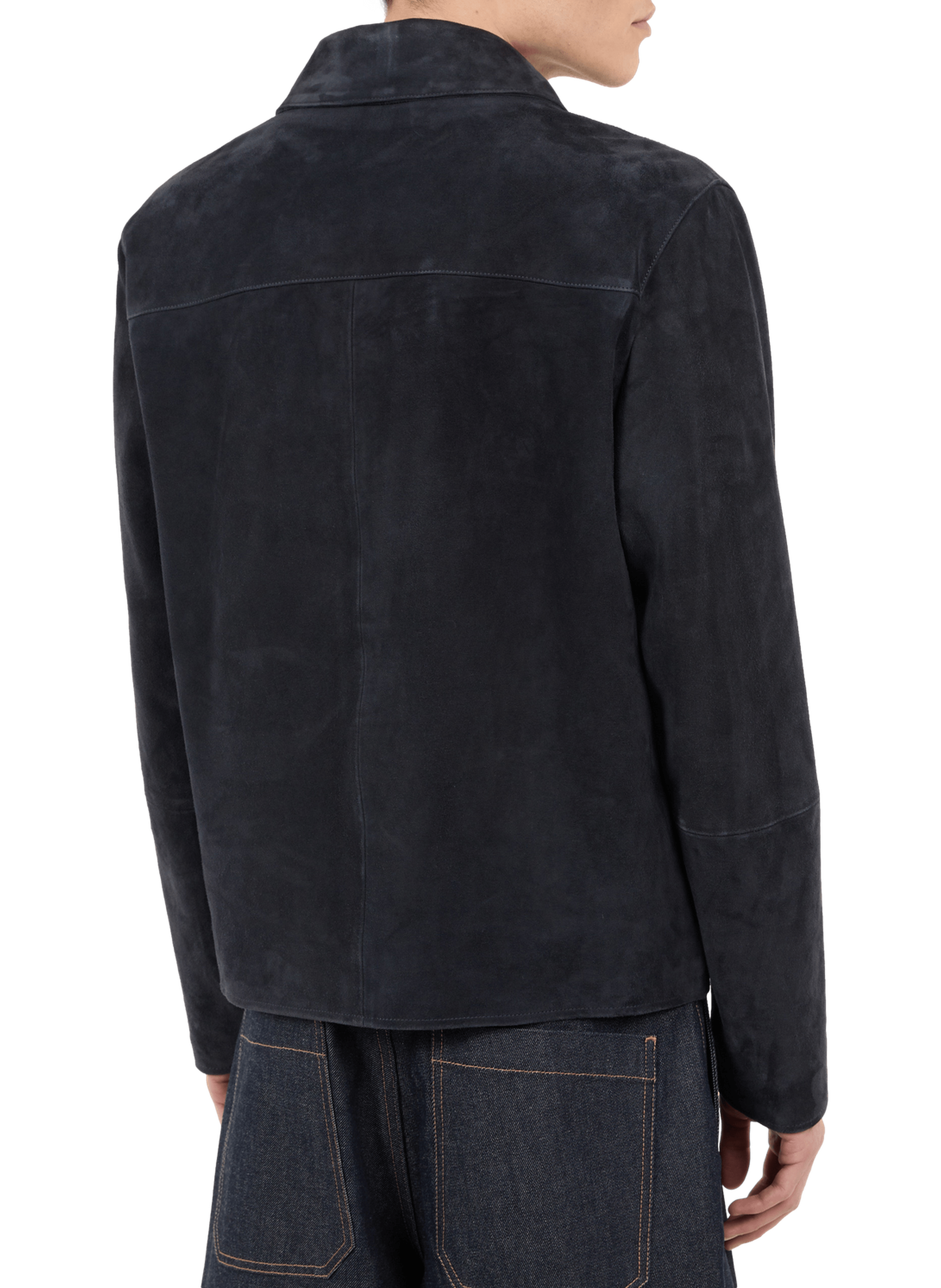 Suede jacket SAISON 1865 Blue