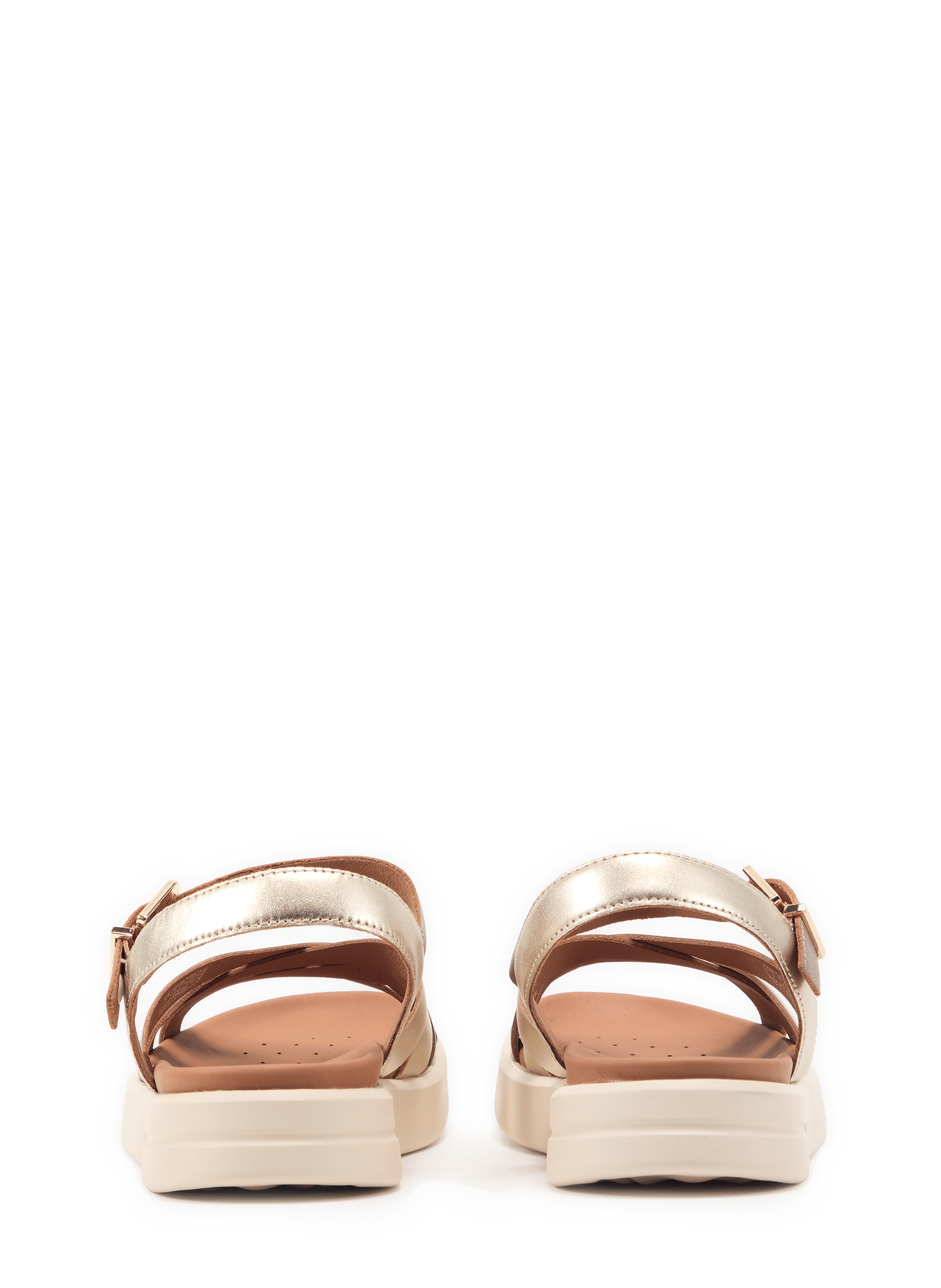 Xand 2S flat leather sandals GEOX Multicolour