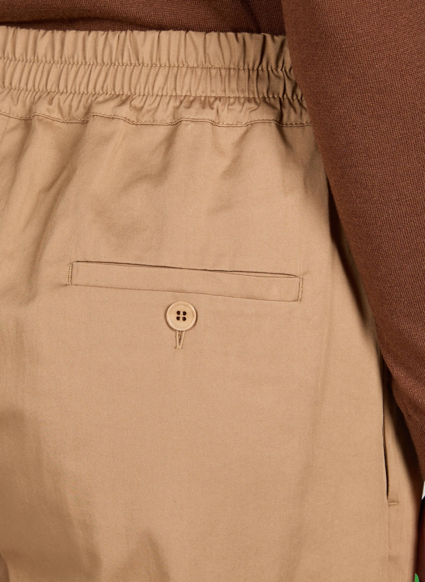 Pantalon rasetto en coton MAX MARA WEEK END No Color
