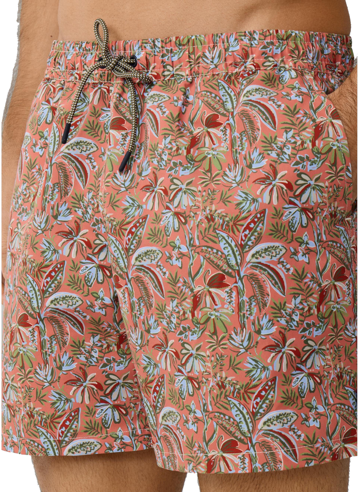 Short de bain à imprimé floral HACKETT Orange