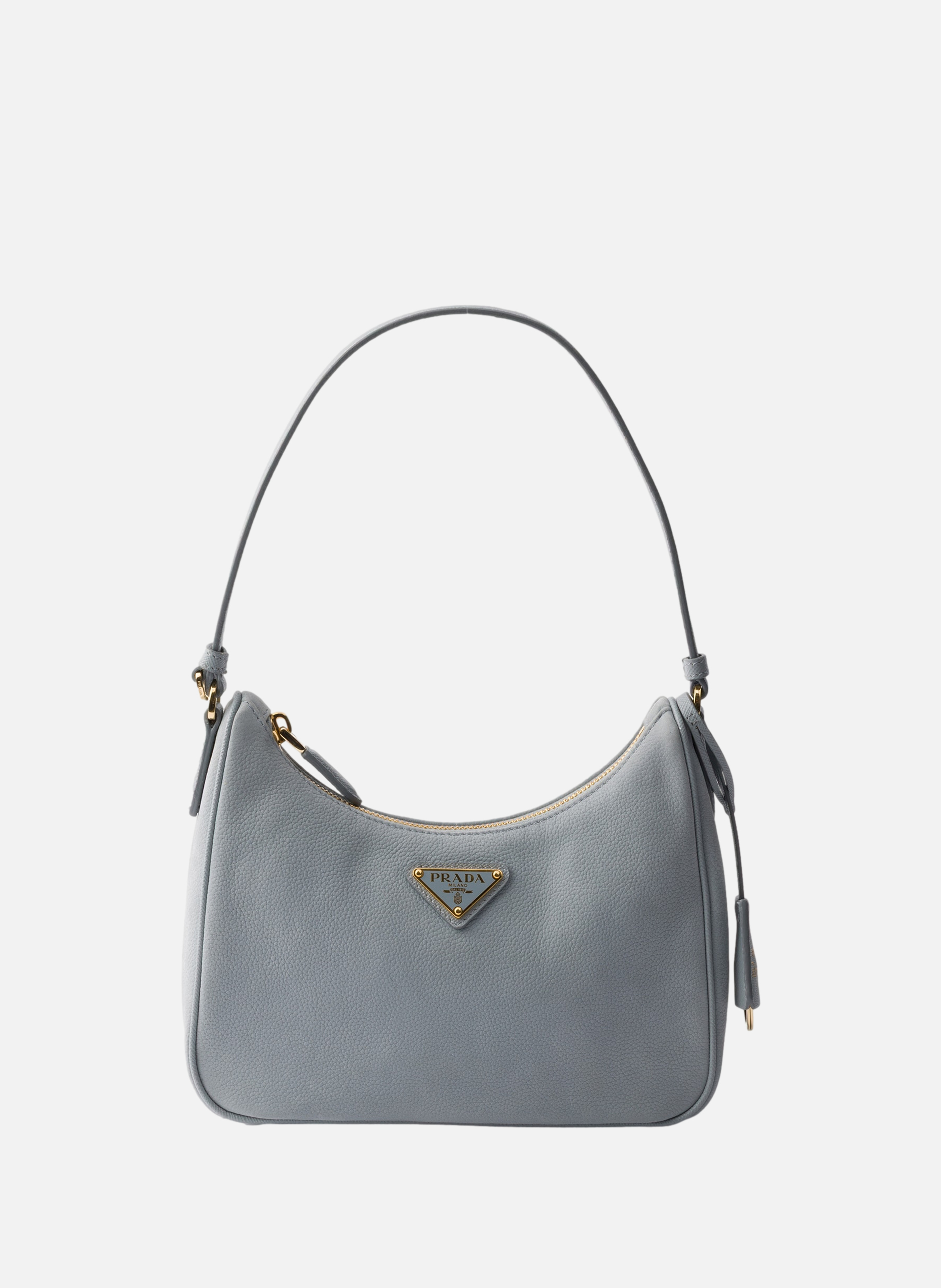 Mini sac prada re-edition 2005 en cuir nubuck et s PRADA Bleu