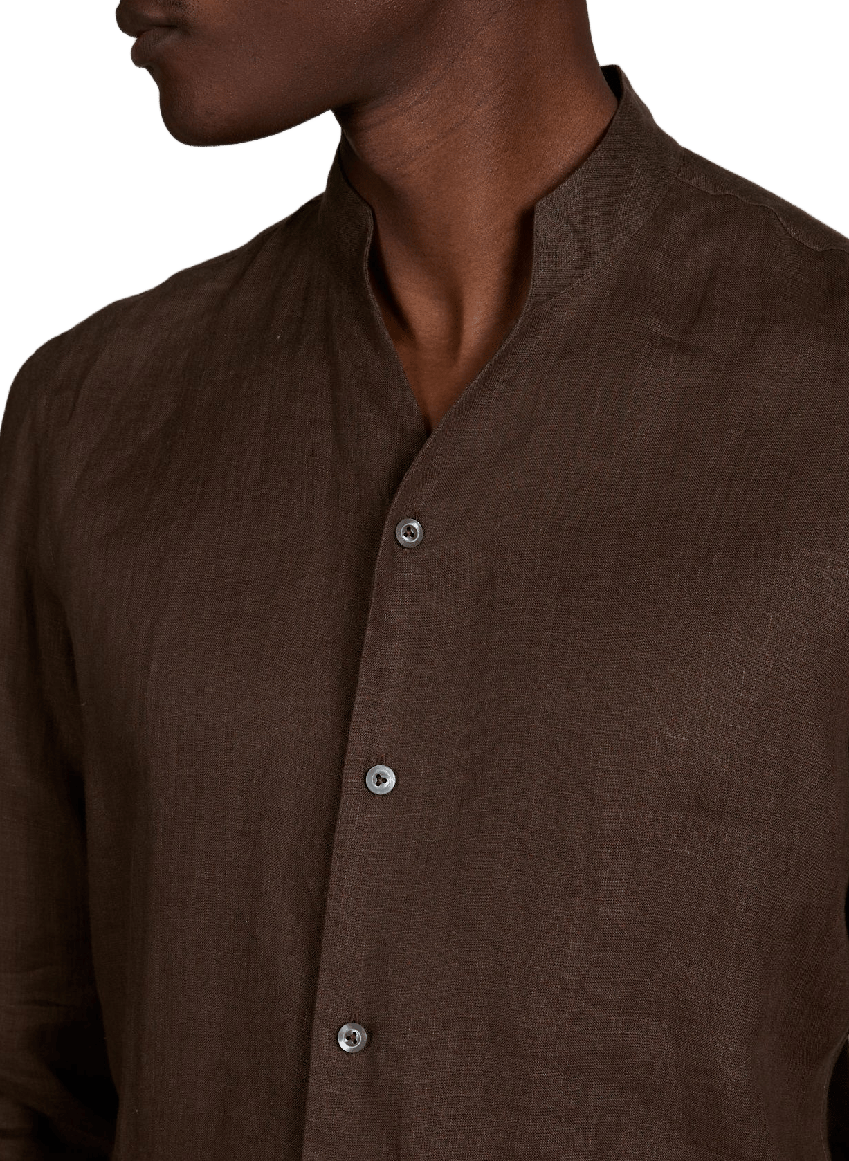 Straight linen shirt VAN LAACK Brown