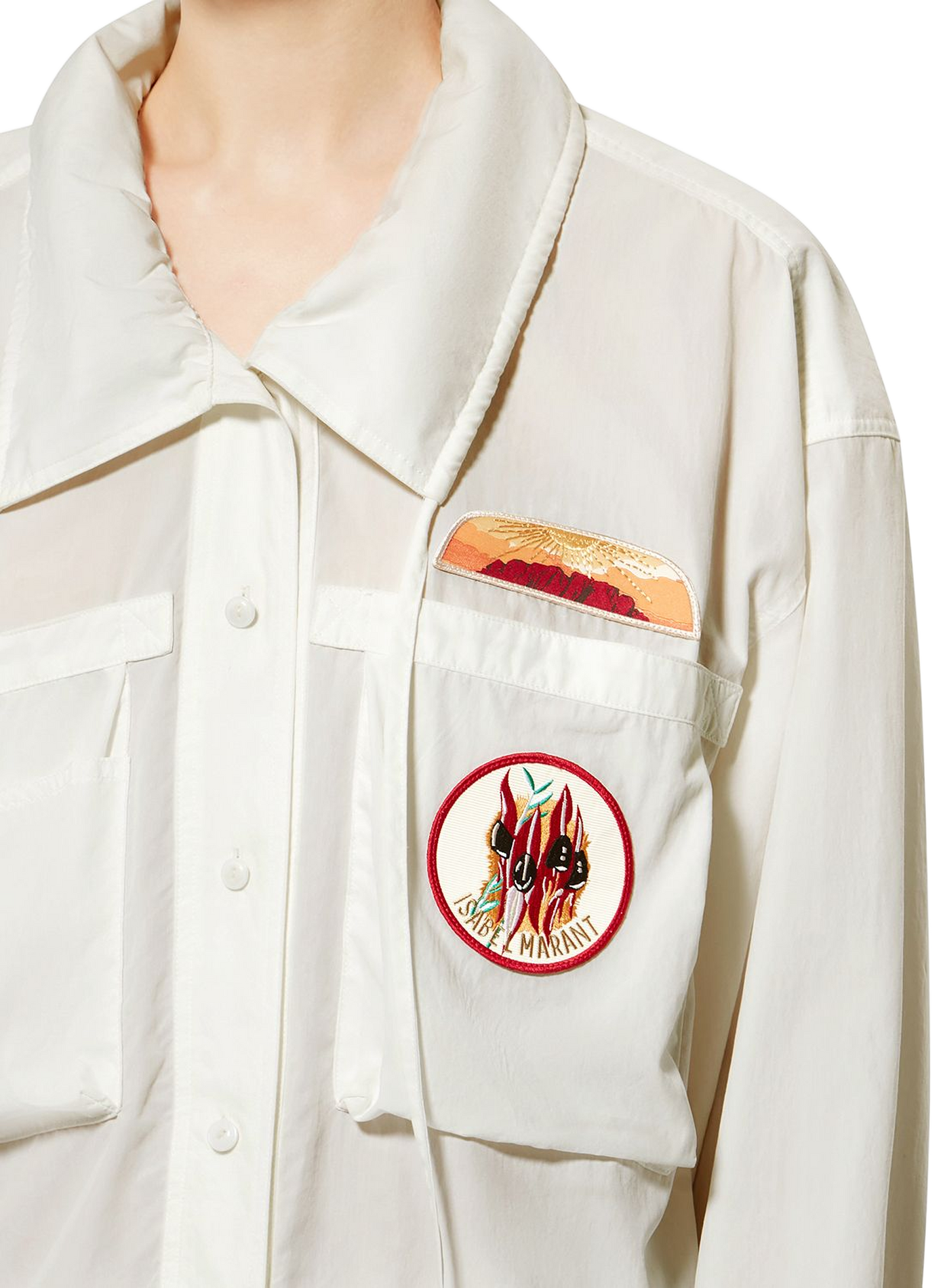 Chemise tunique fluide Chelly  ISABEL MARANT Blanc