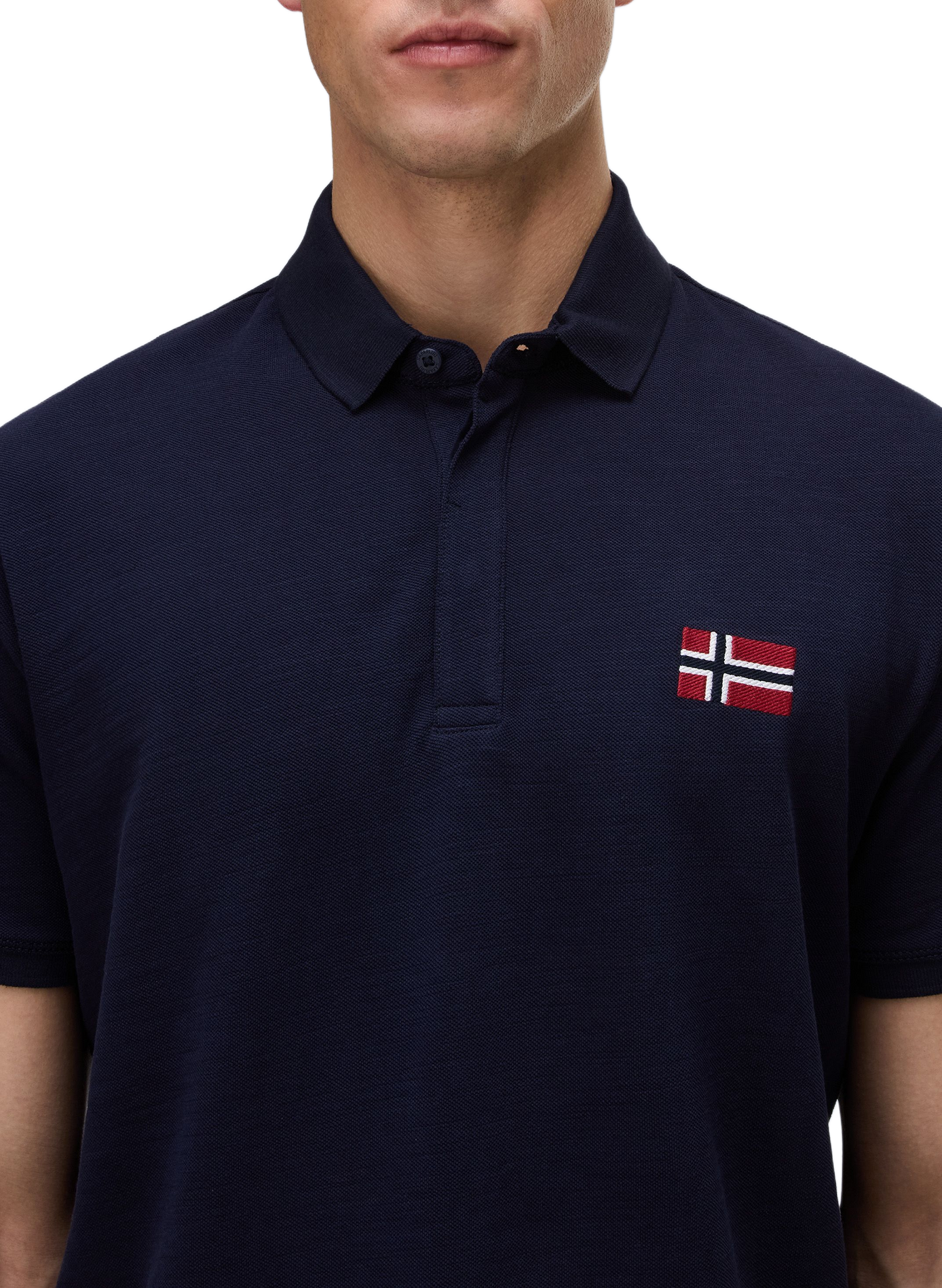Polo manches courtes Ebea 3 en coton NAPAPIJRI Bleu