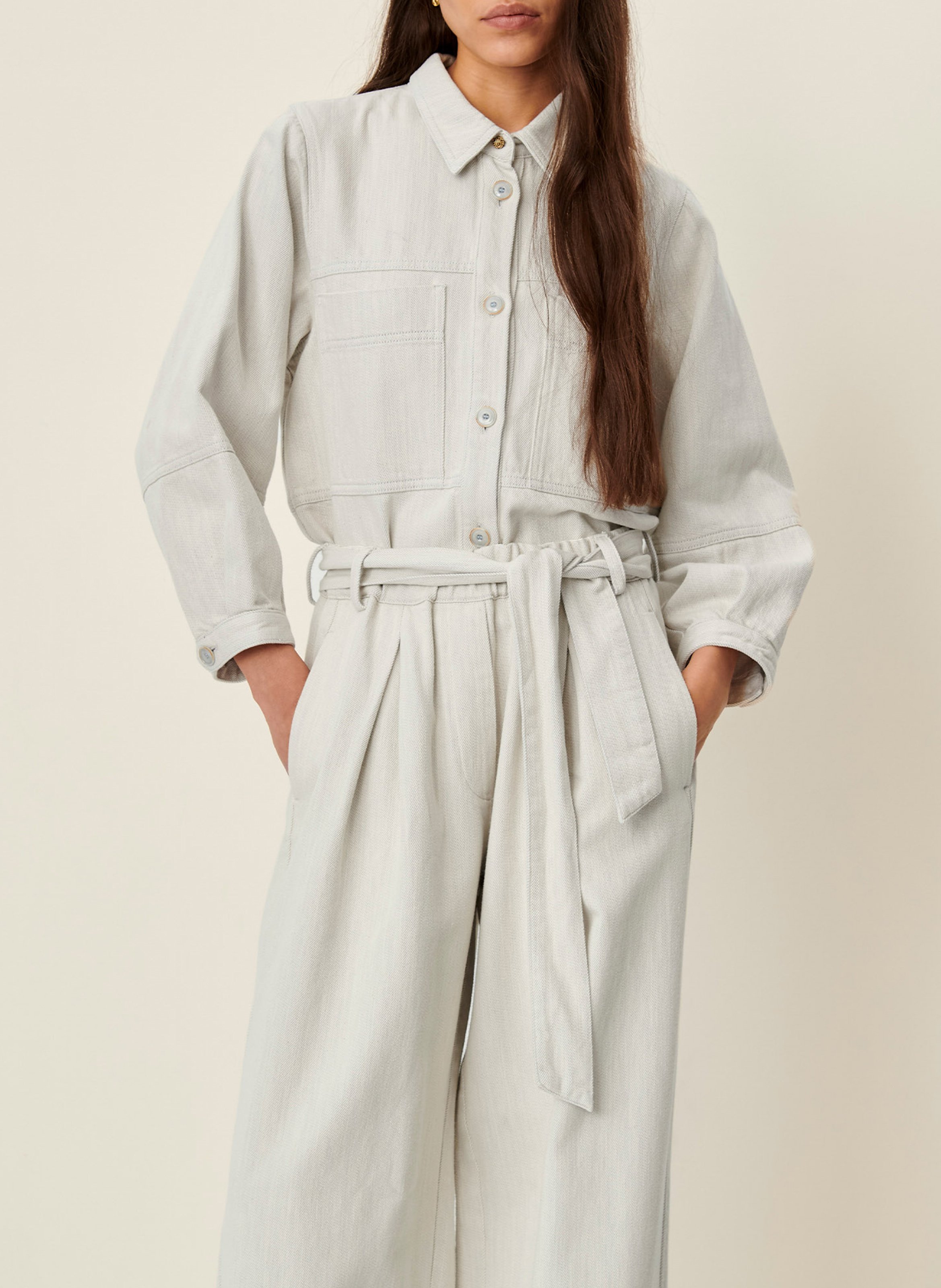 Veste col classique en jean leone SESSUN Bleu