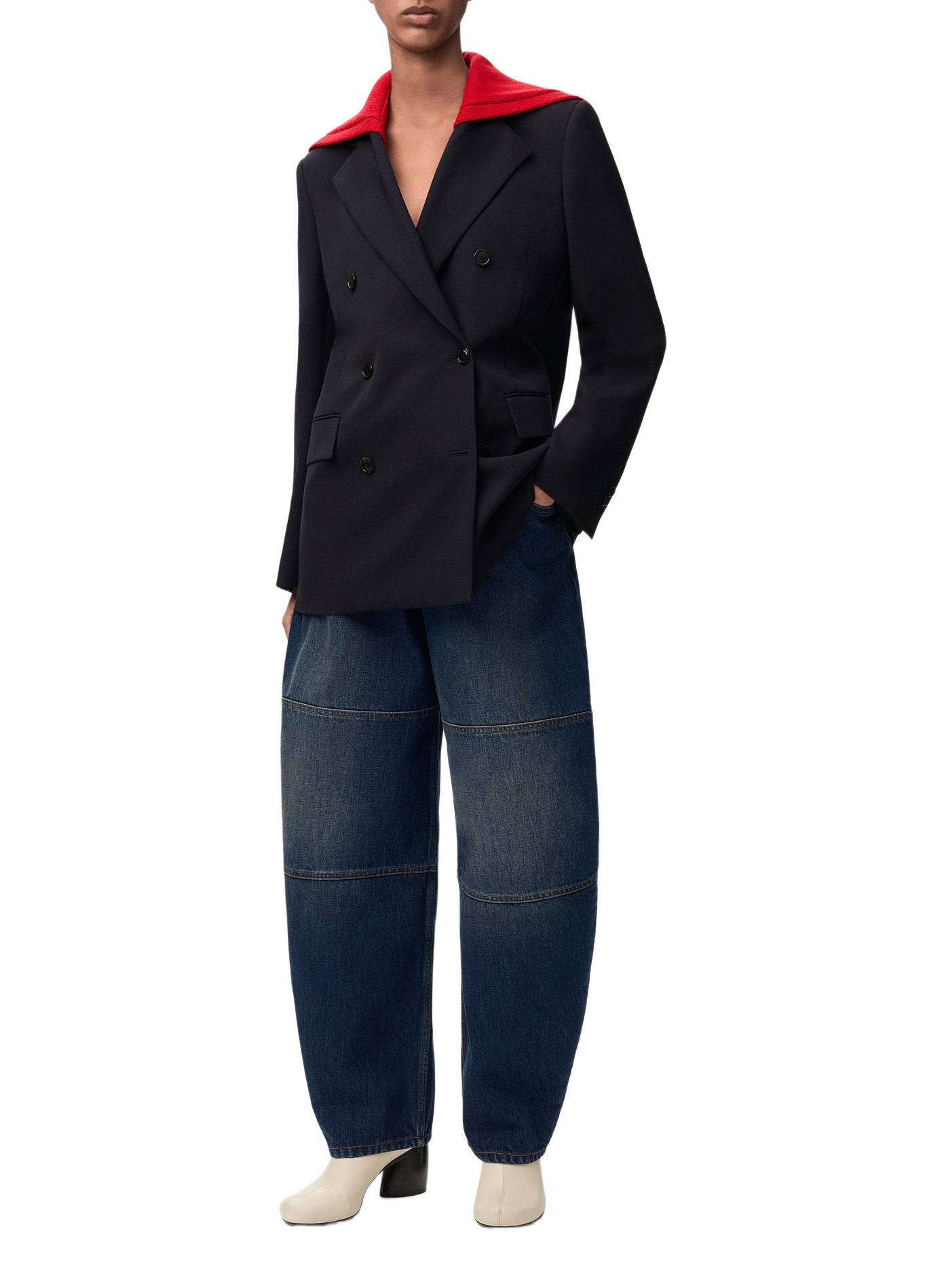 Jeansrock aus Baumwolldenim LOEWE Blau