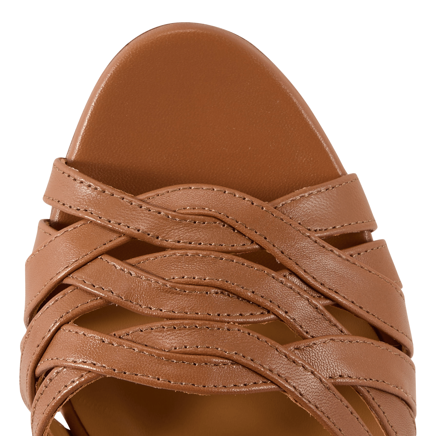 Sandales à talon en cuir loren BOBBIES Marron