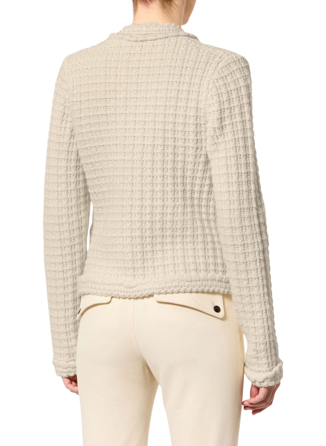 Strickjacke aus Schurwolle und Alpaka ISABEL MARANT Weiss