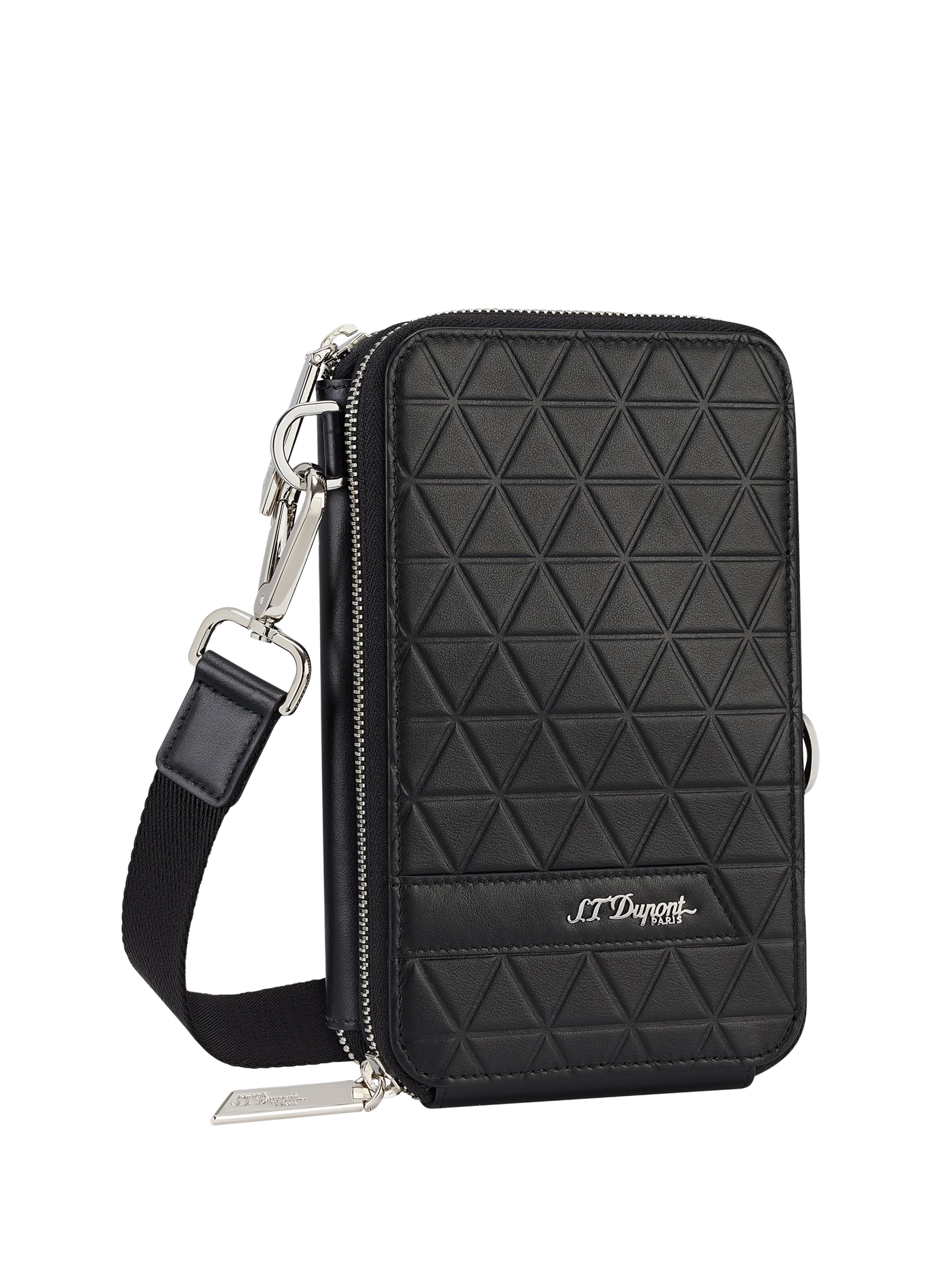 Schultertasche Firehead aus Leder S.T. DUPONT Schwarz